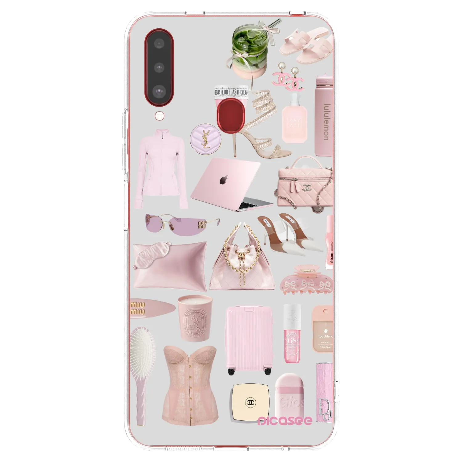 Picasee silikonový průhledný obal pro Samsung Galaxy A20s - Glam Babe