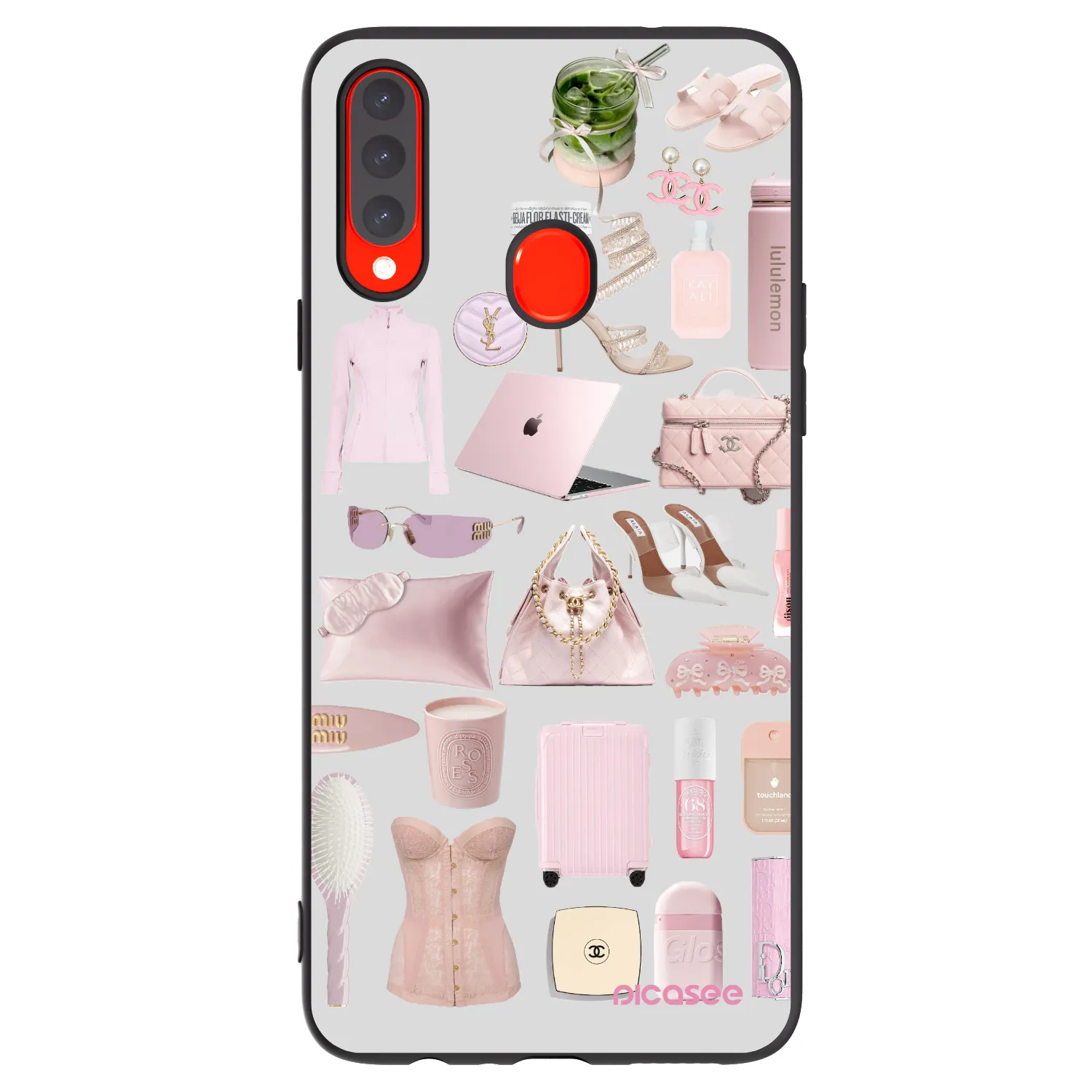 Picasee silikonový černý obal pro Samsung Galaxy A20s - Glam Babe