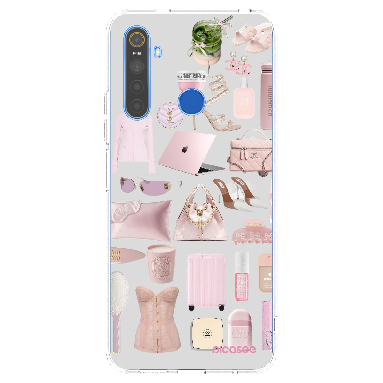 Picasee silikonový průhledný obal pro Realme 5 - Glam Babe
