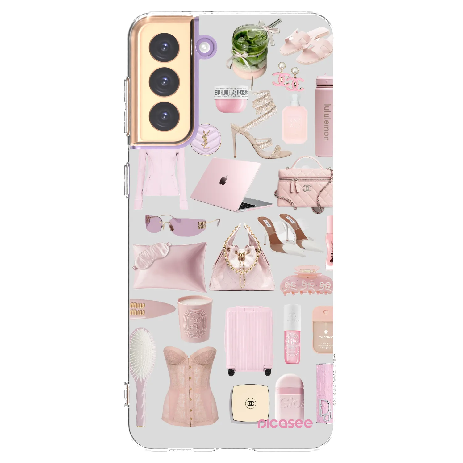 Picasee silikonový průhledný obal pro Samsung Galaxy S21+ 5G G996F - Glam Babe