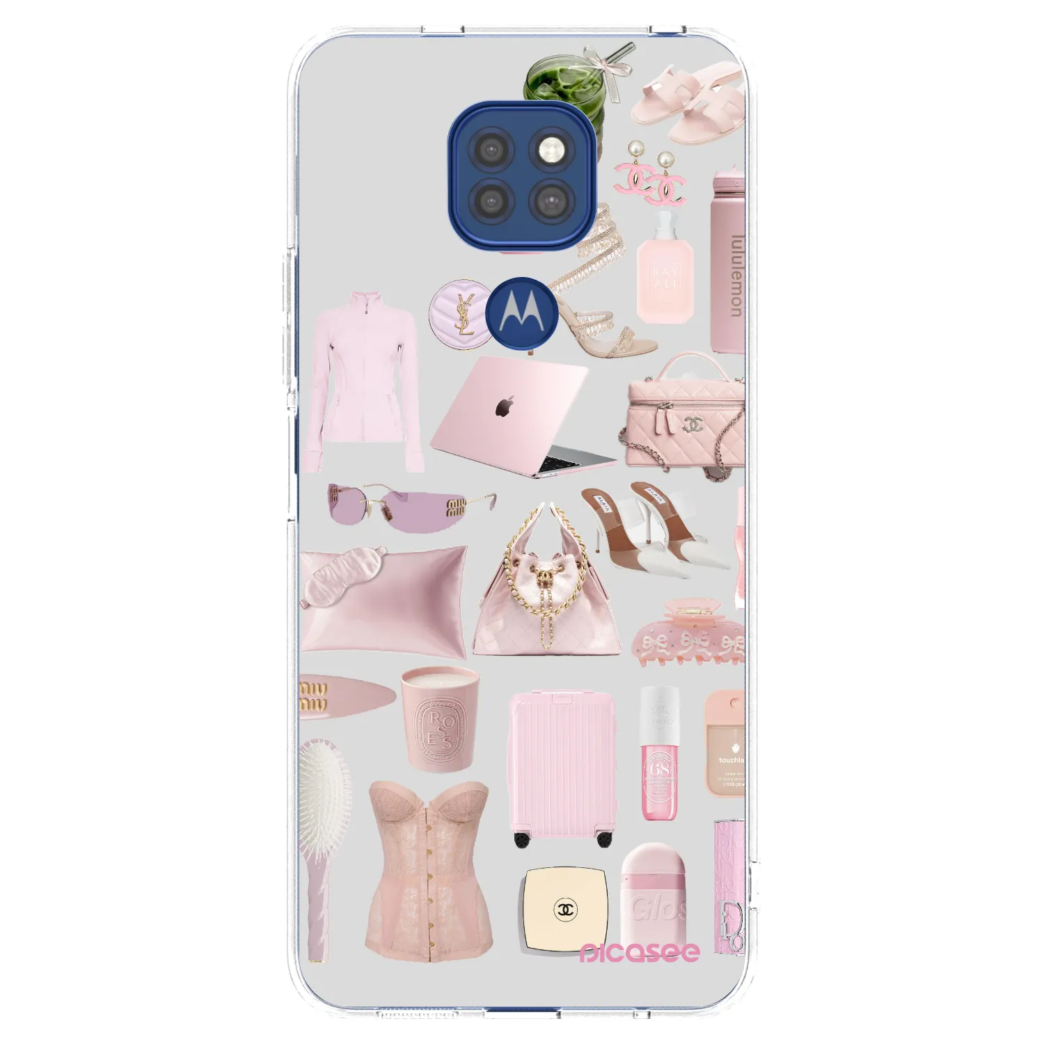 Picasee silikonový průhledný obal pro Motorola Moto G9 Play - Glam Babe