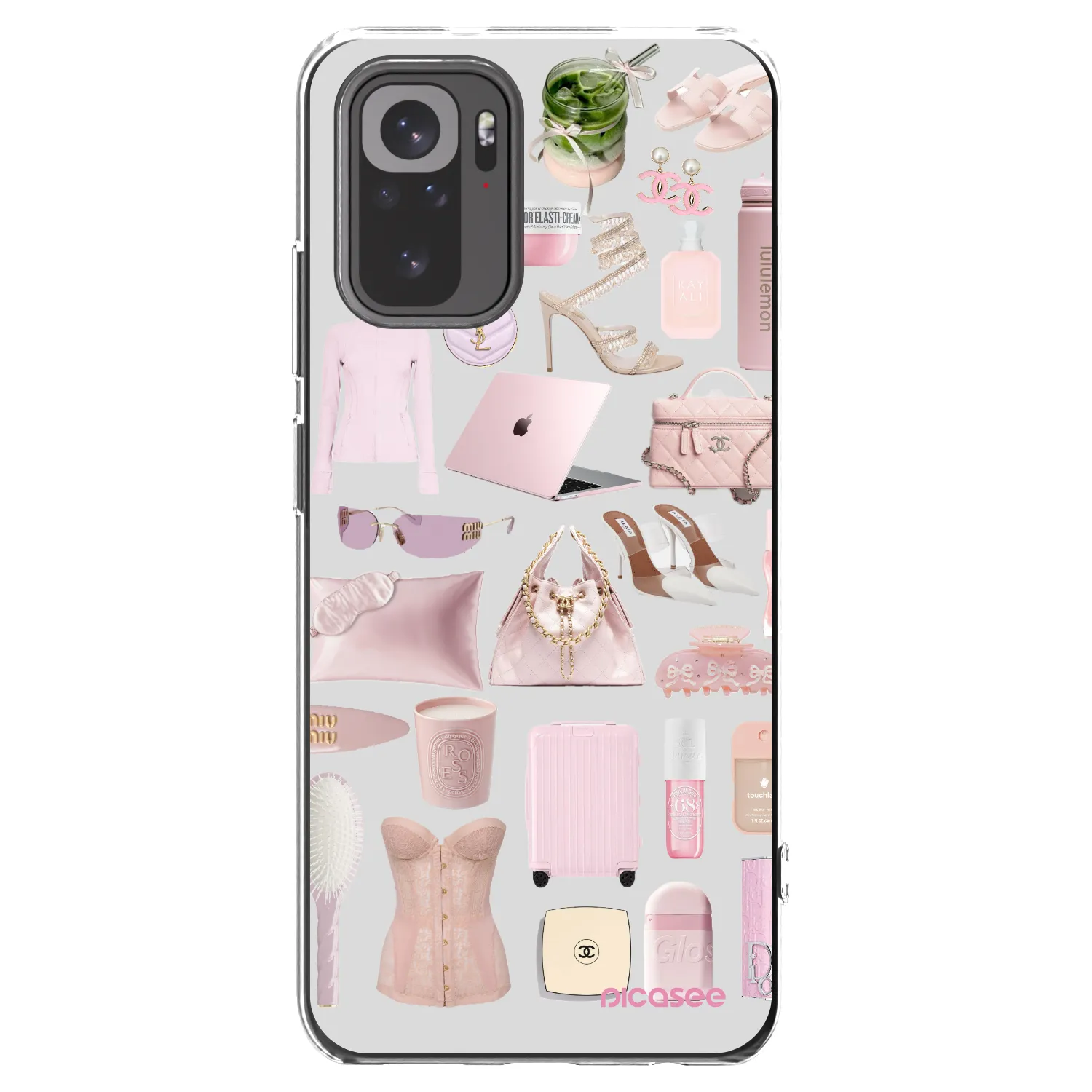 Picasee silikonový průhledný obal pro Xiaomi Redmi Note 10S - Glam Babe