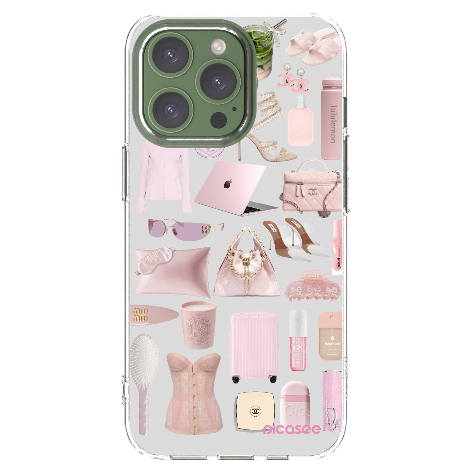 Picasee silikonový průhledný obal pro Apple iPhone 13 Pro - Glam Babe