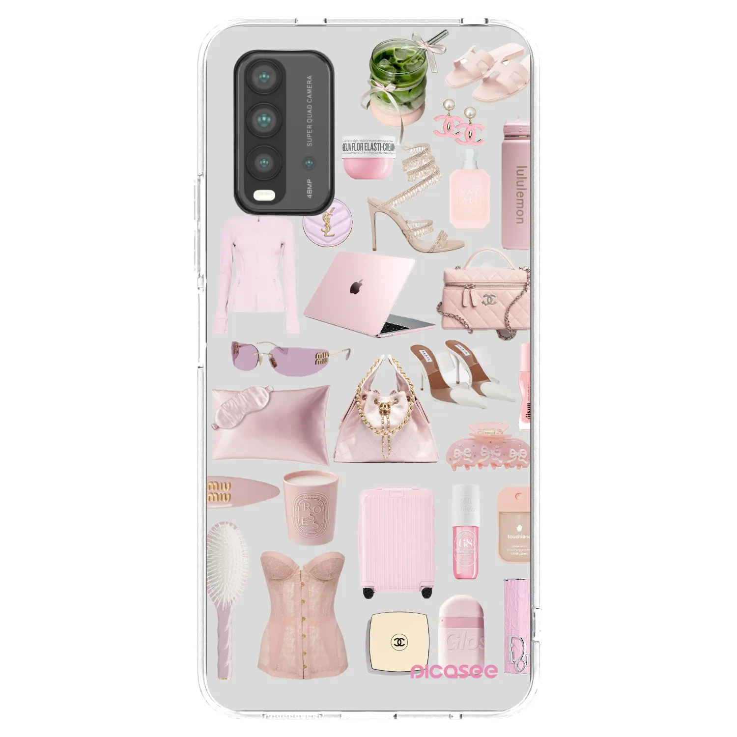 Picasee silikonový průhledný obal pro Xiaomi Redmi 9T - Glam Babe