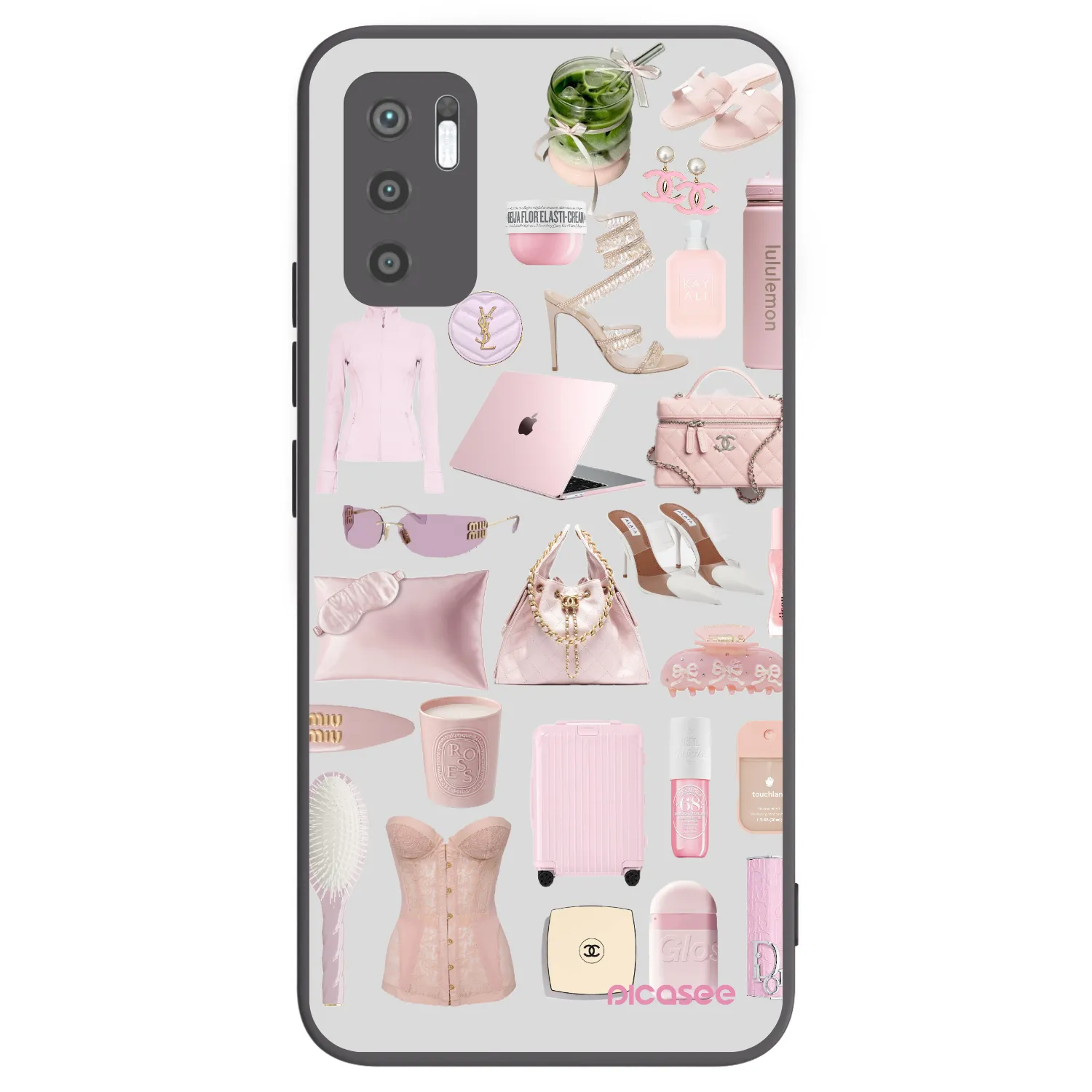 Picasee silikonový černý obal pro Xiaomi Redmi Note 10 5G - Glam Babe