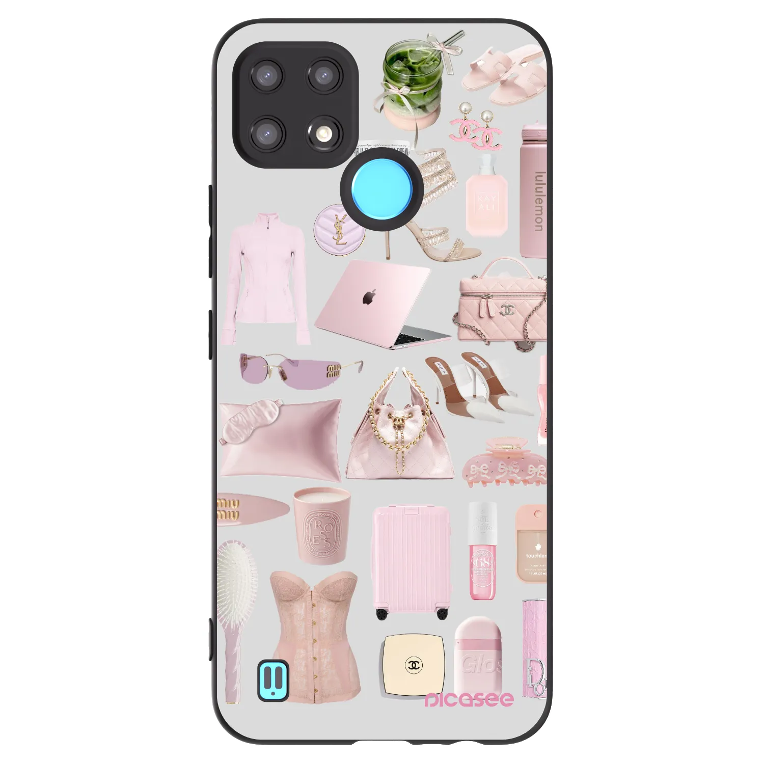 Picasee silikonový černý obal pro Realme C21 - Glam Babe