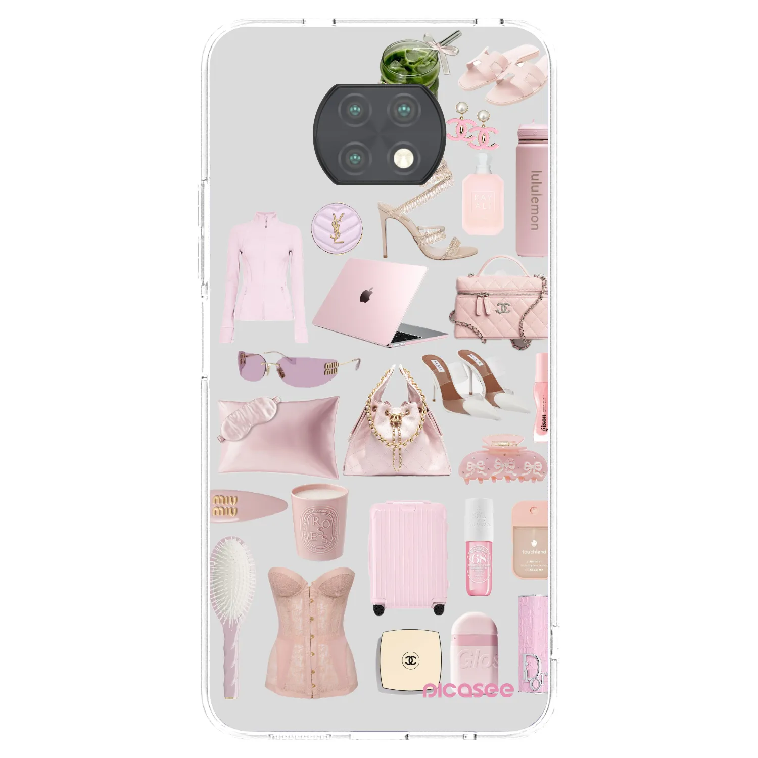 Picasee silikonový průhledný obal pro Xiaomi Redmi Note 9T - Glam Babe