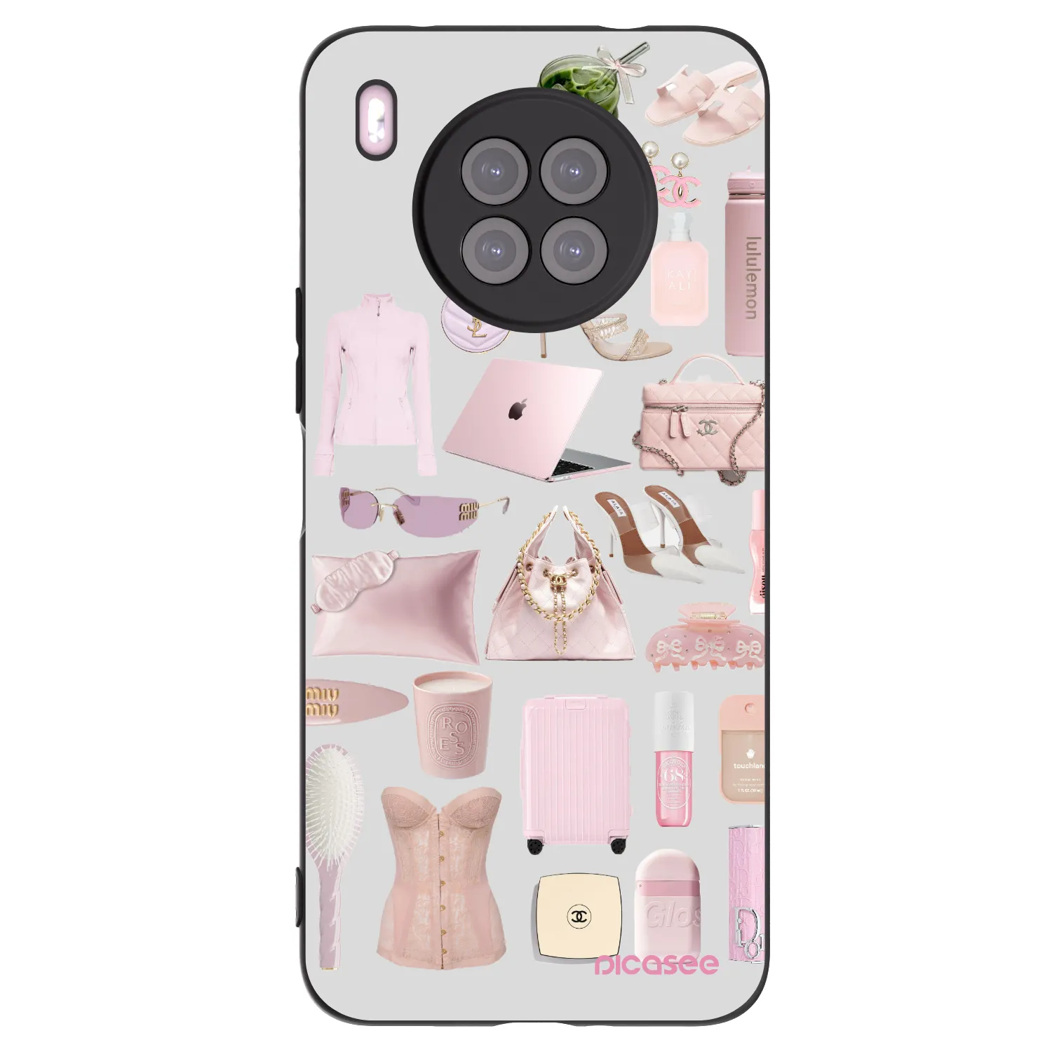 Picasee silikonový černý obal pro Huawei Nova 8i - Glam Babe