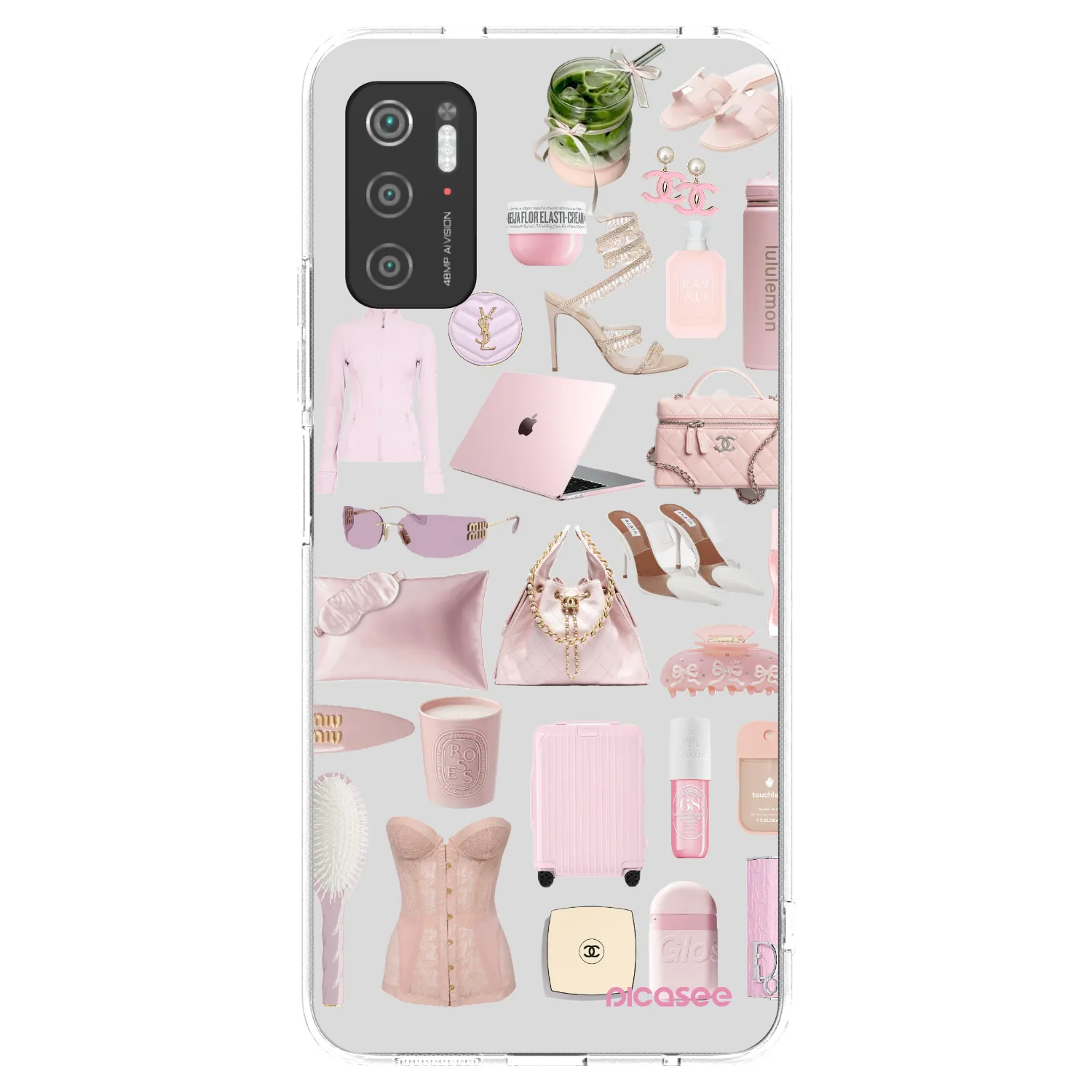 Picasee silikonový průhledný obal pro Xiaomi Poco M3 Pro 5G - Glam Babe