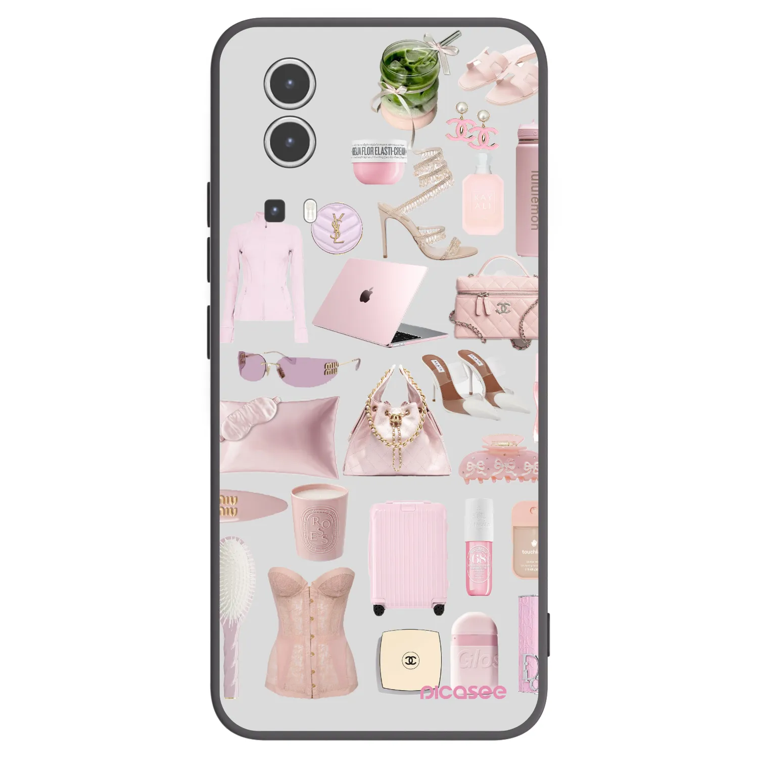 Picasee silikonový černý obal pro Vivo Y72 5G - Glam Babe