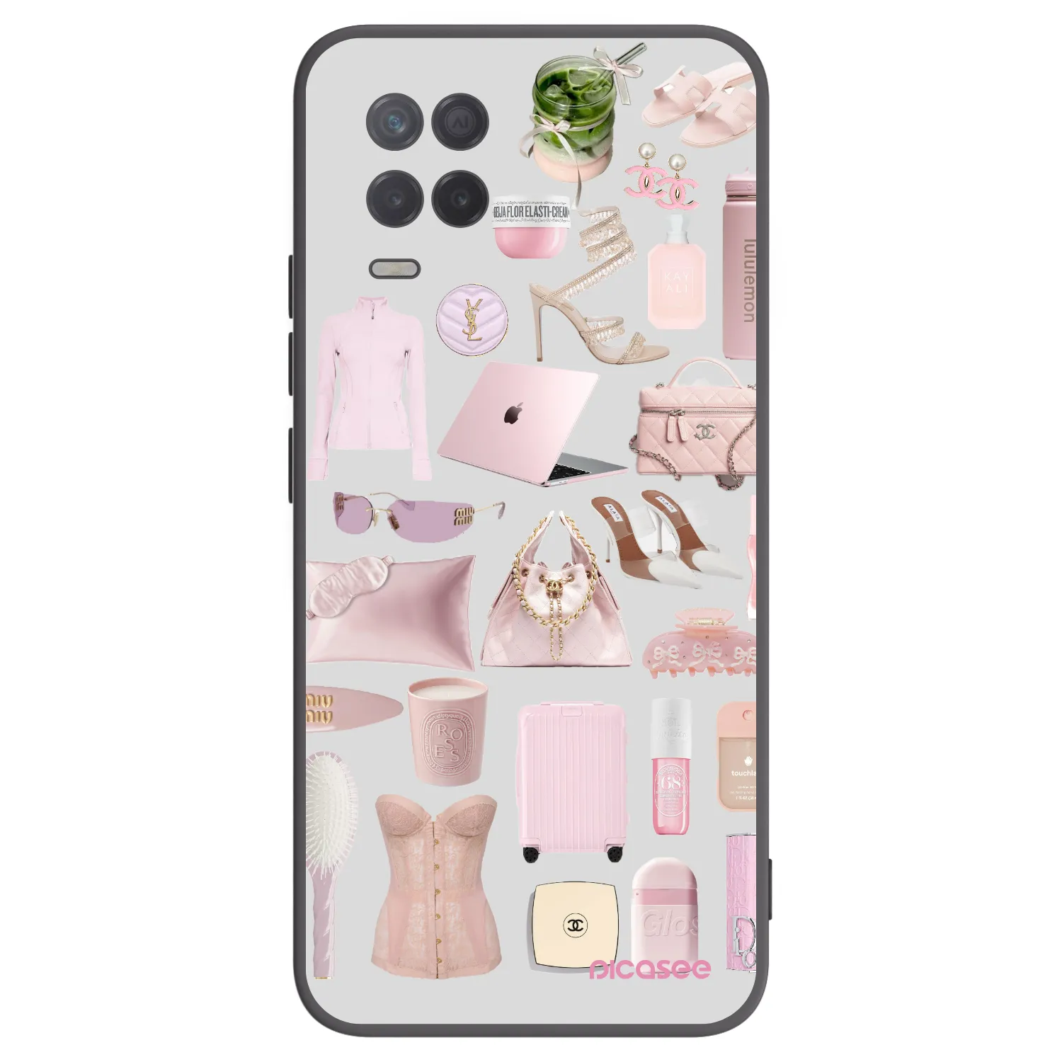 Picasee silikonový černý obal pro Realme 8 5G - Glam Babe