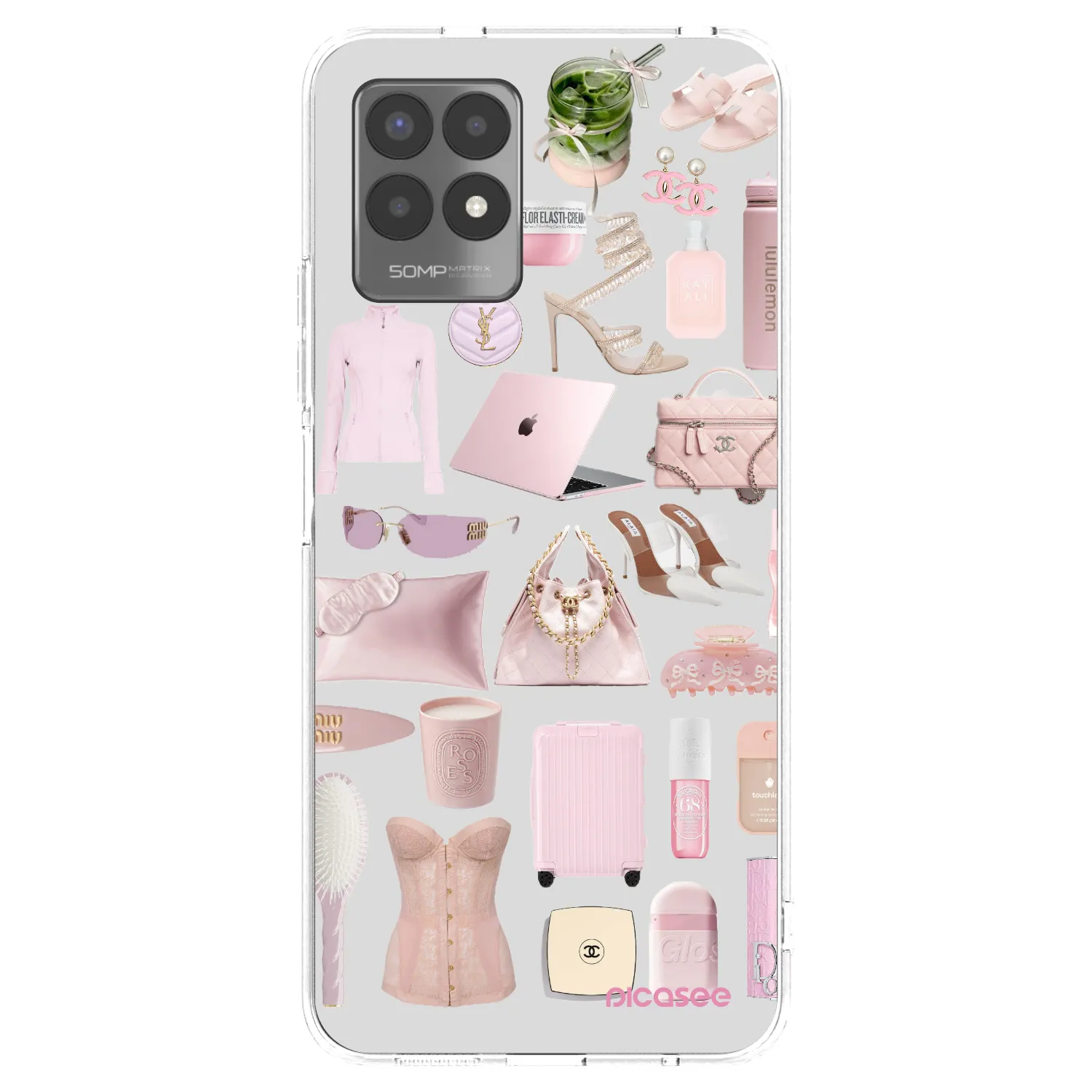 Picasee silikonový průhledný obal pro Realme 8i - Glam Babe