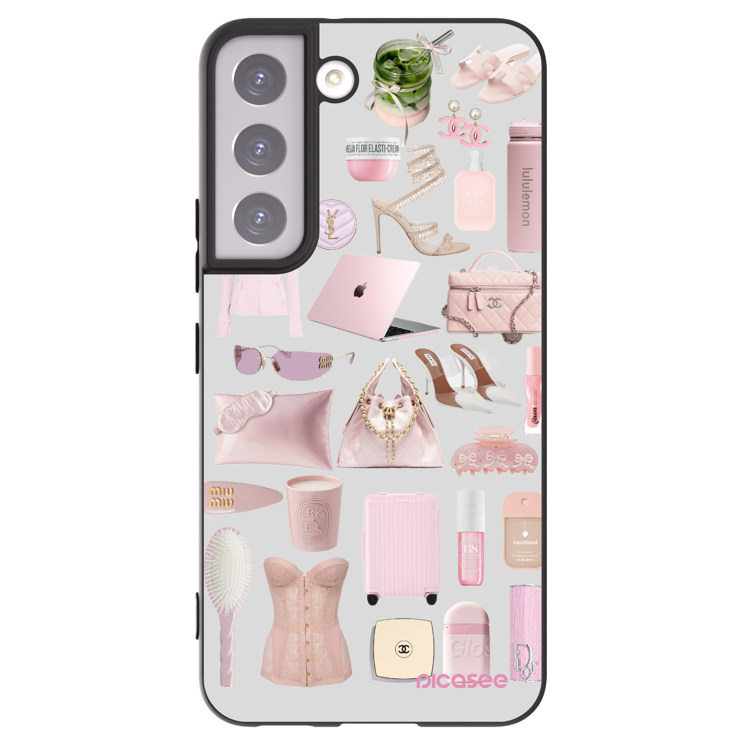 Picasee silikonový černý obal pro Samsung Galaxy S22 5G - Glam Babe