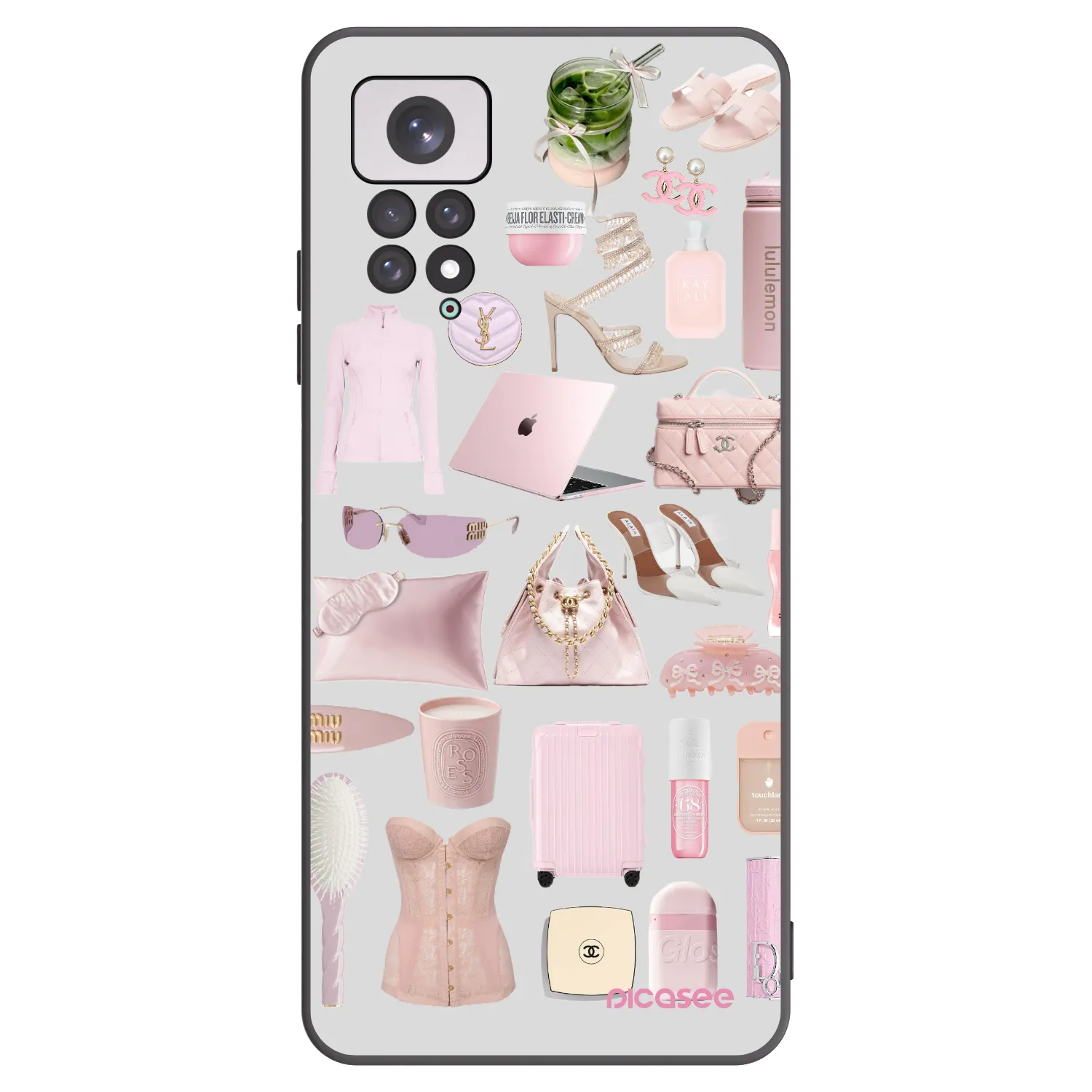 Picasee silikonový černý obal pro Xiaomi Redmi Note 11 - Glam Babe