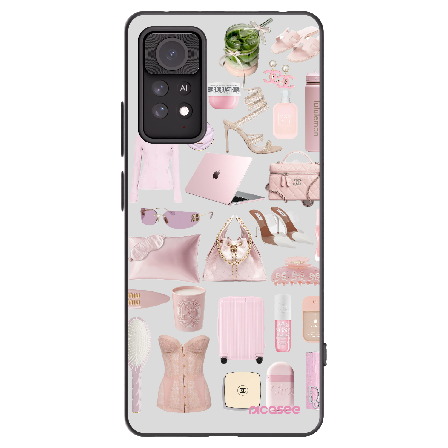 Picasee silikonový černý obal pro Xiaomi Redmi Note 11 Pro 5G - Glam Babe