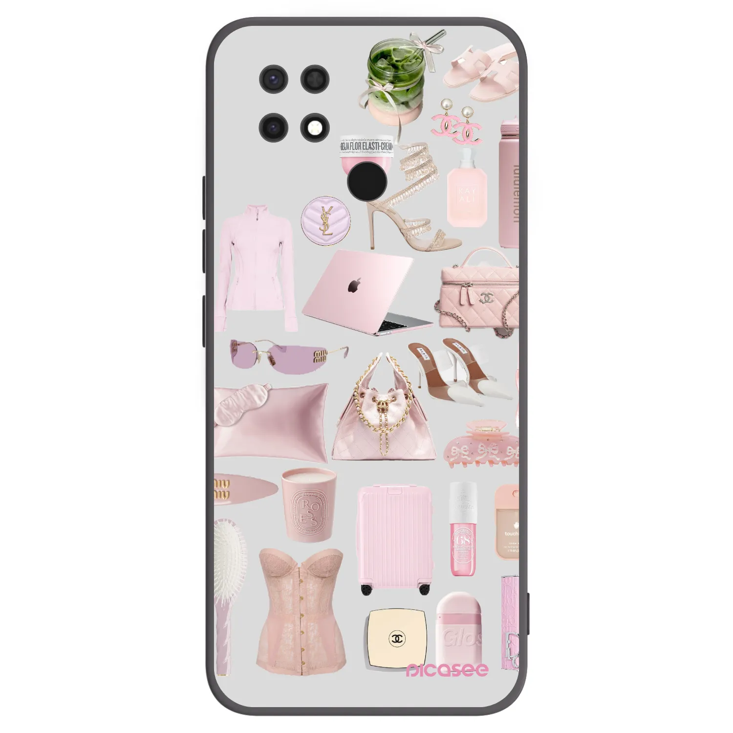 Picasee silikonový černý obal pro Xiaomi Redmi 10C - Glam Babe
