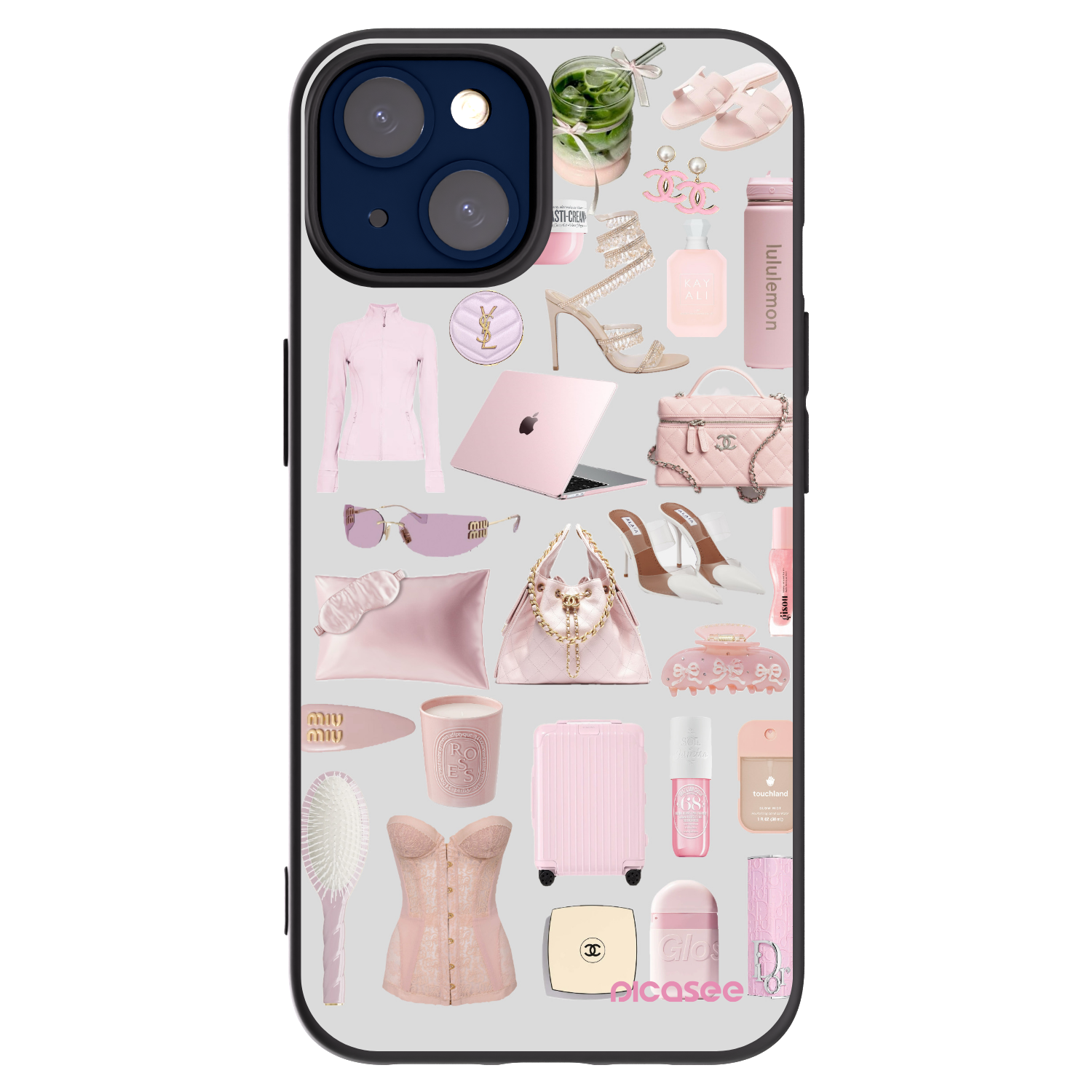 Picasee silikonový černý obal pro Apple iPhone 14 - Glam Babe
