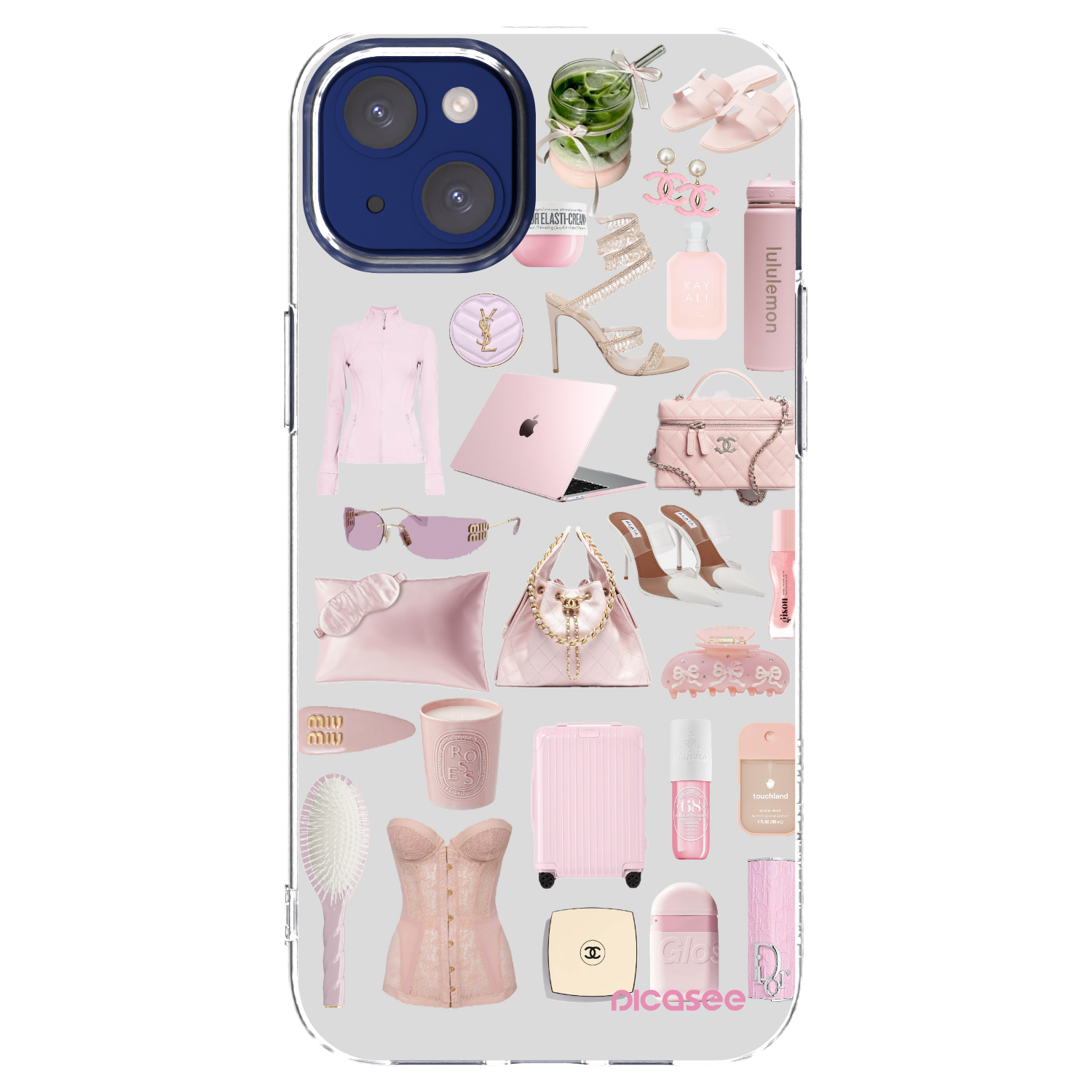Picasee silikonový průhledný obal pro Apple iPhone 14 Plus - Glam Babe