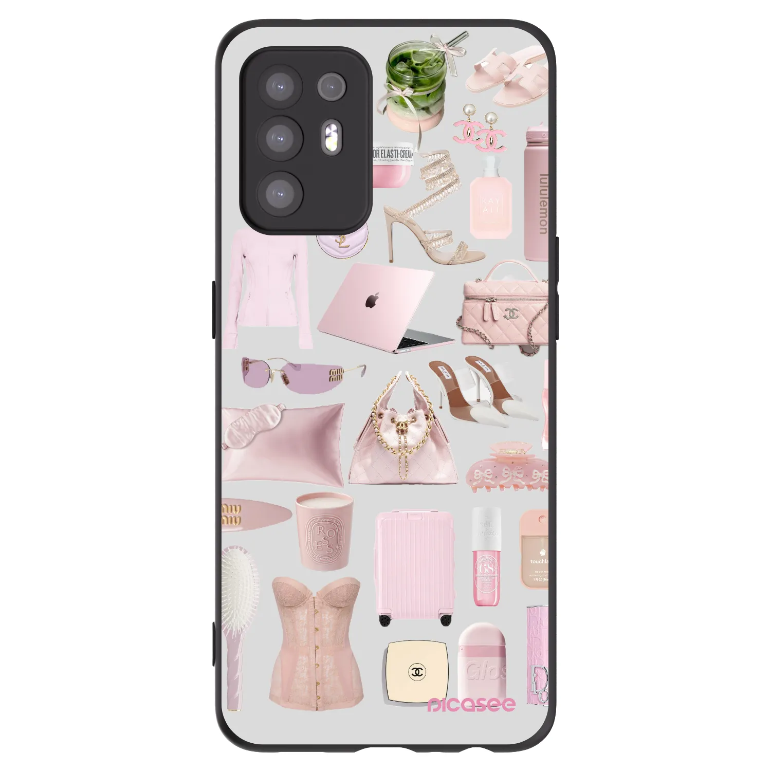 Picasee silikonový černý obal pro OPPO A94 5G - Glam Babe