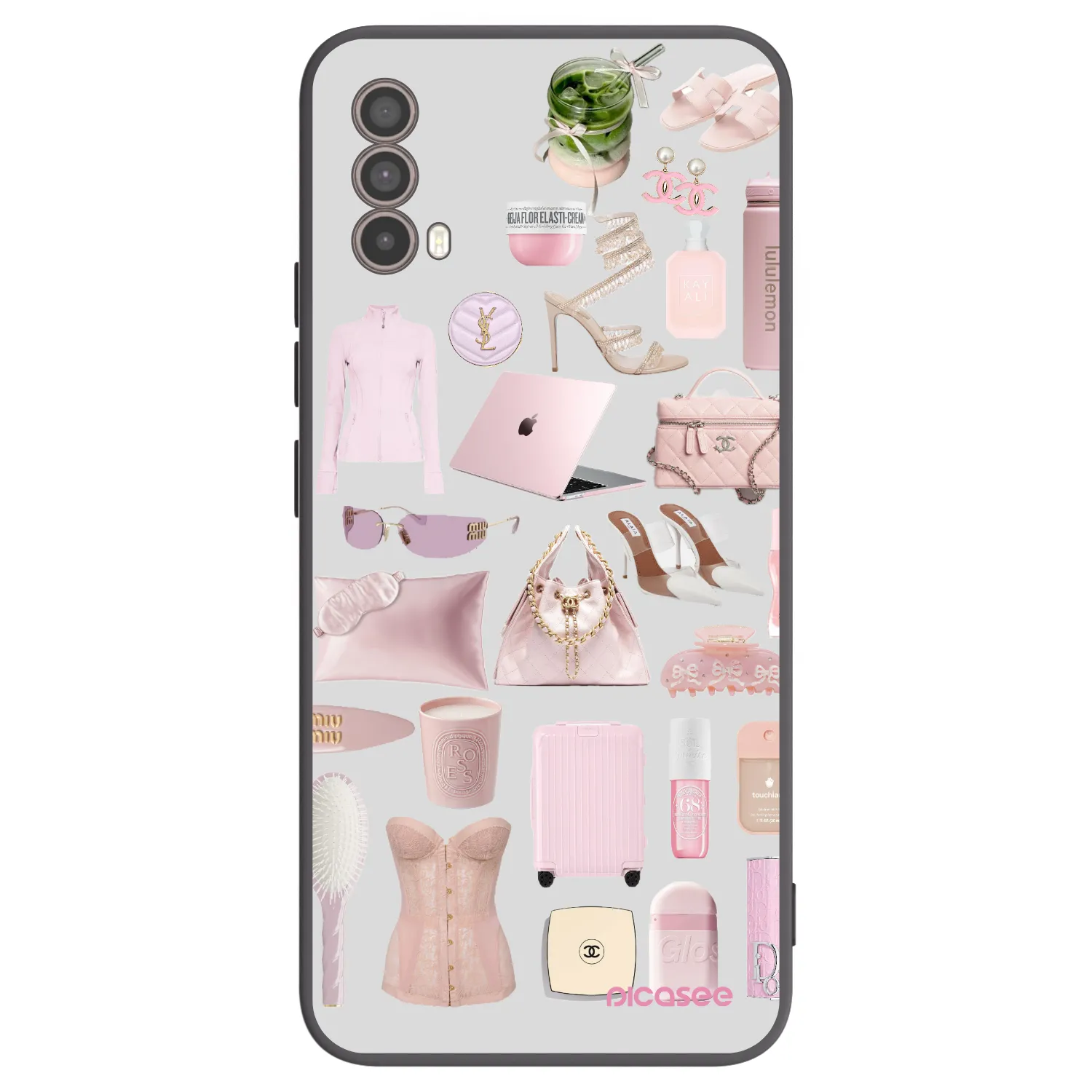 Picasee silikonový černý obal pro Motorola Moto E40 - Glam Babe