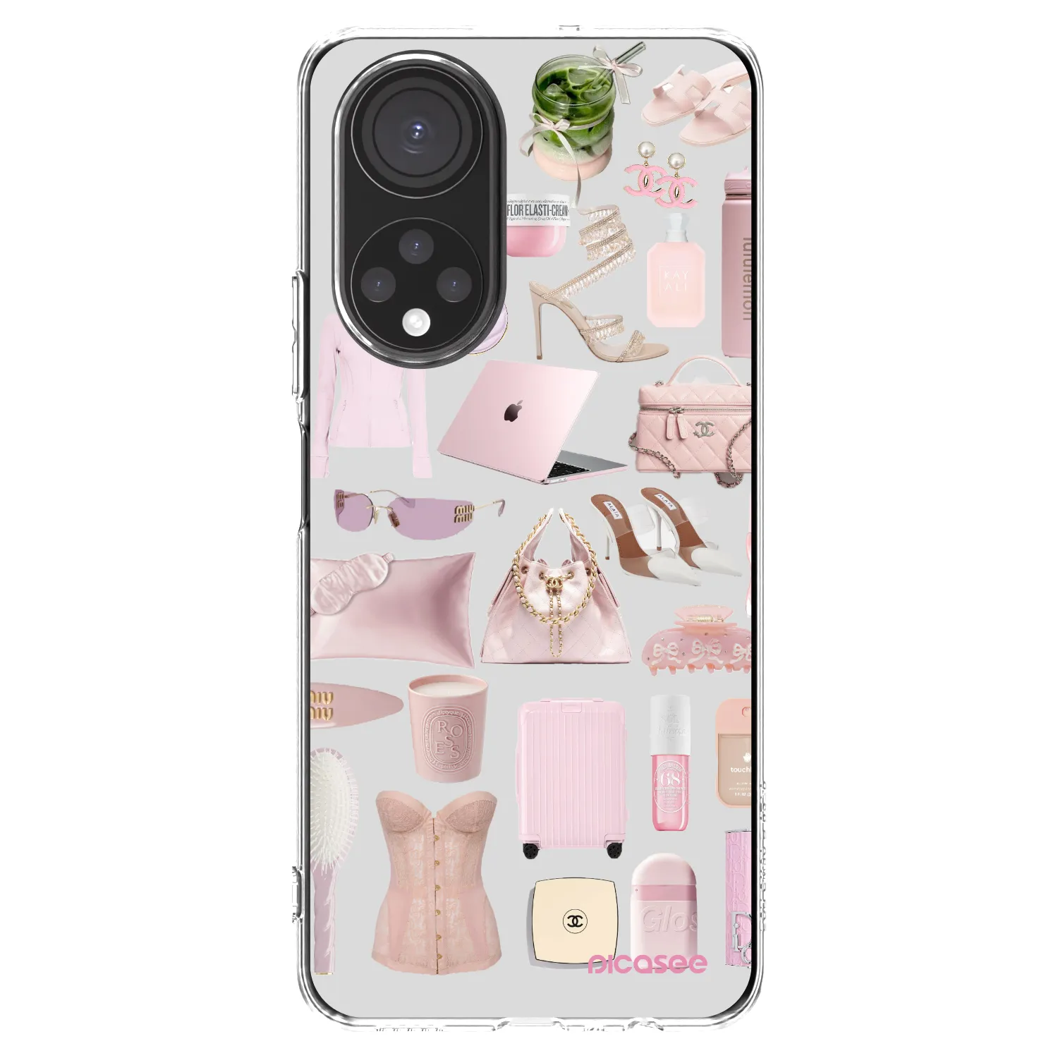 Picasee silikonový průhledný obal pro Honor X7 - Glam Babe