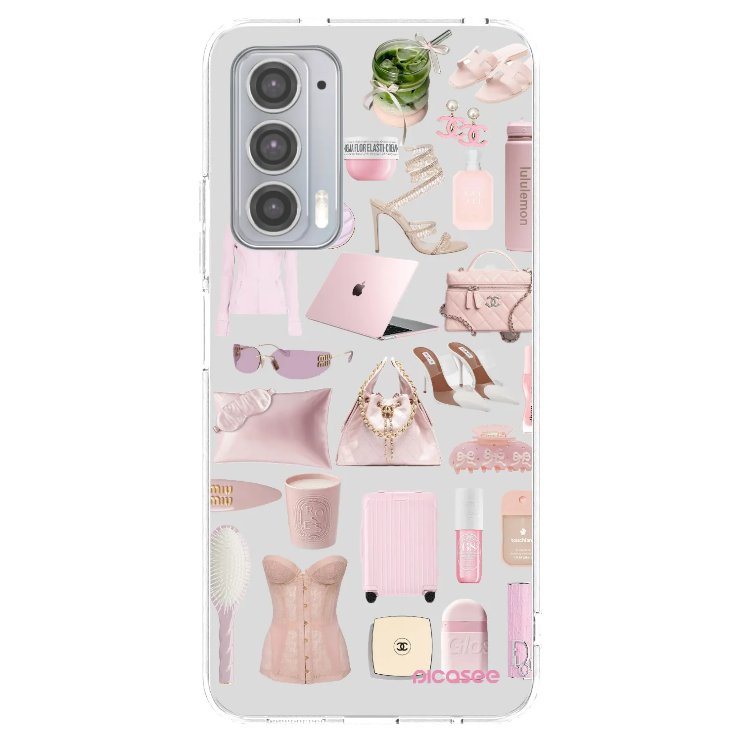 Picasee silikonový průhledný obal pro Motorola Edge 20 - Glam Babe