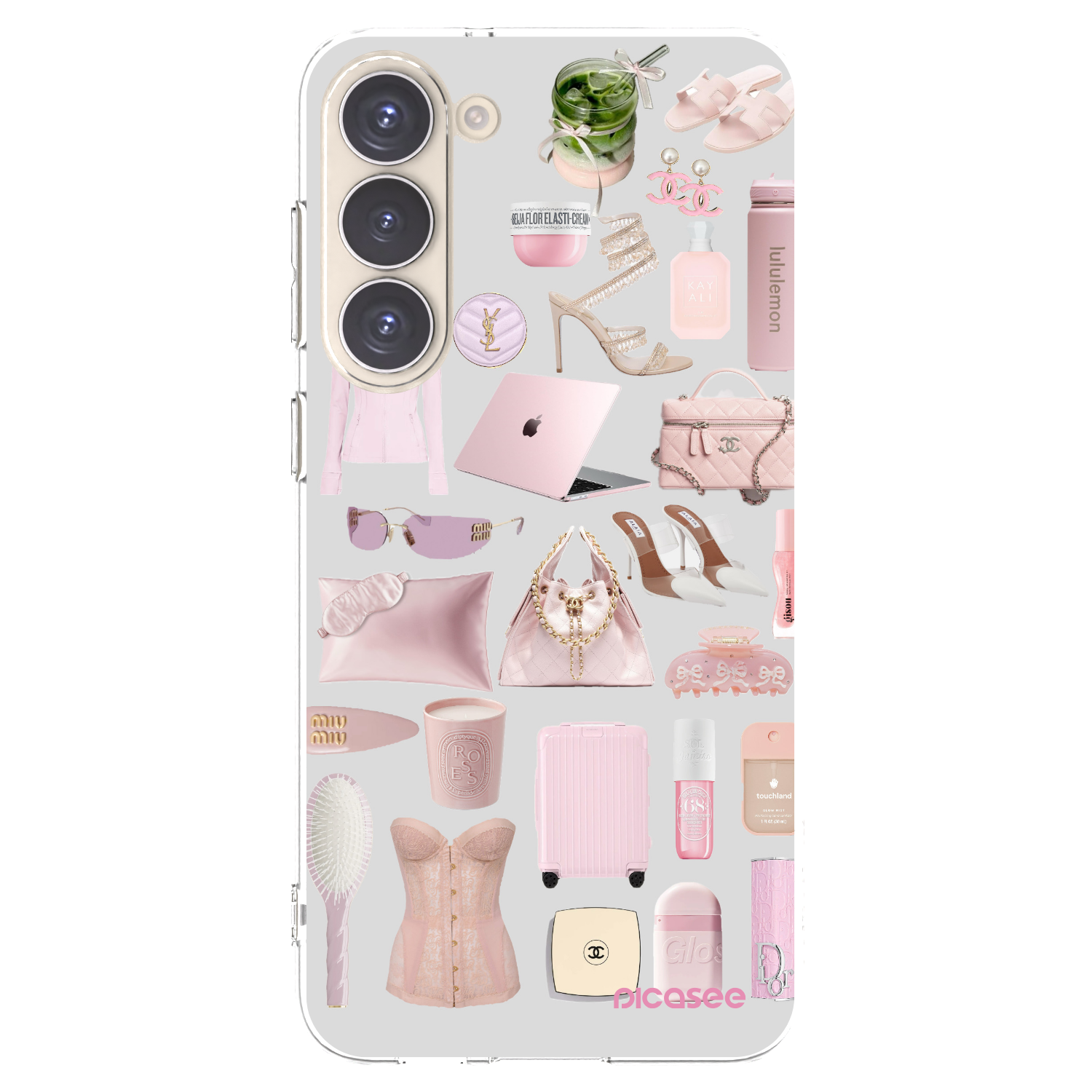 Picasee silikonový průhledný obal pro Samsung Galaxy S23+ 5G - Glam Babe