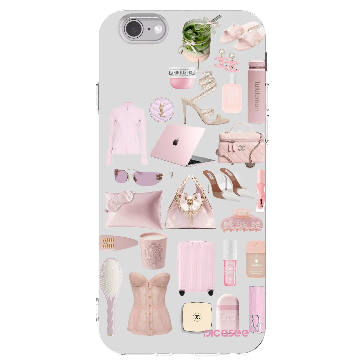Picasee silikonový průhledný obal pro Apple iPhone 6/6S - Glam Babe