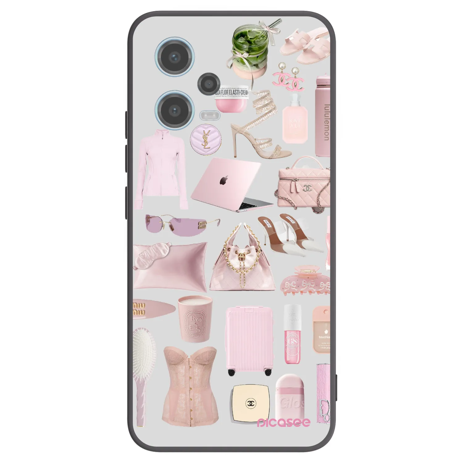Picasee silikonový černý obal pro Xiaomi Redmi Note 12 5G - Glam Babe