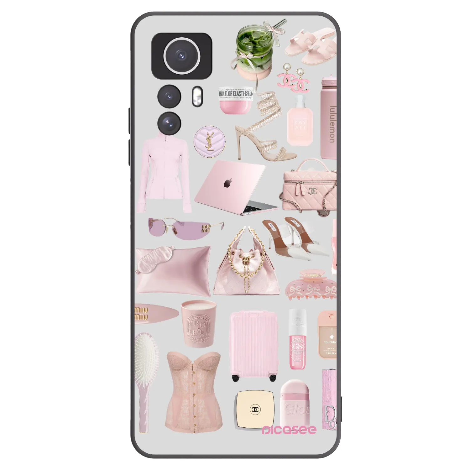 Picasee silikonový černý obal pro Xiaomi Redmi Note 12S - Glam Babe