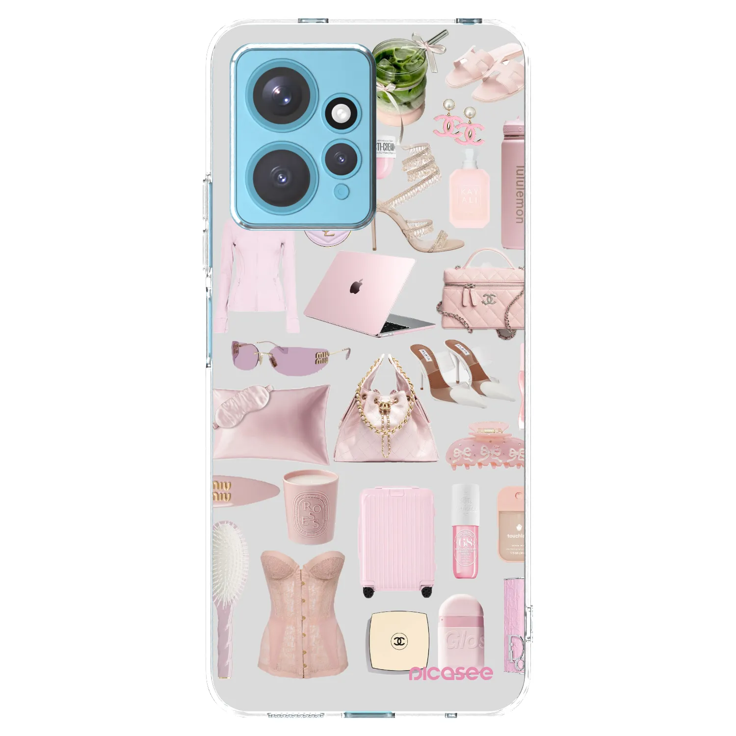 Picasee silikonový průhledný obal pro Xiaomi Redmi Note 12 4G - Glam Babe