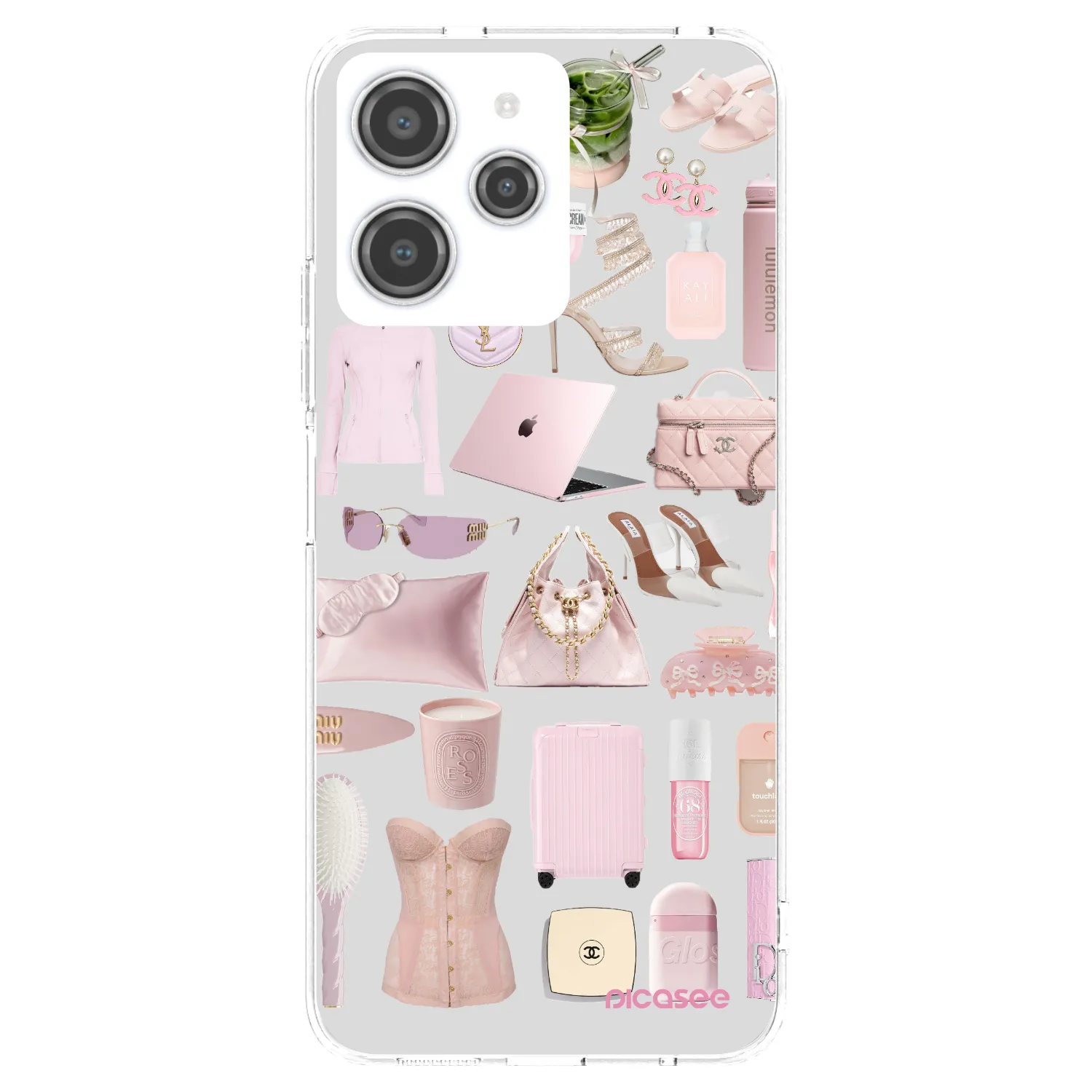 Picasee silikonový průhledný obal pro Xiaomi Redmi 12 4G - Glam Babe
