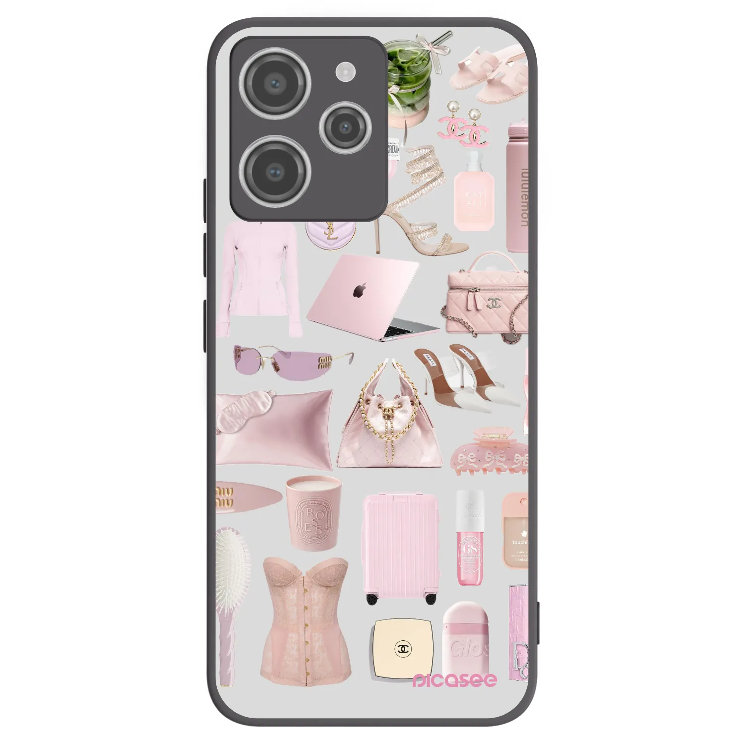 Picasee silikonový černý obal pro Xiaomi Redmi 12 4G - Glam Babe