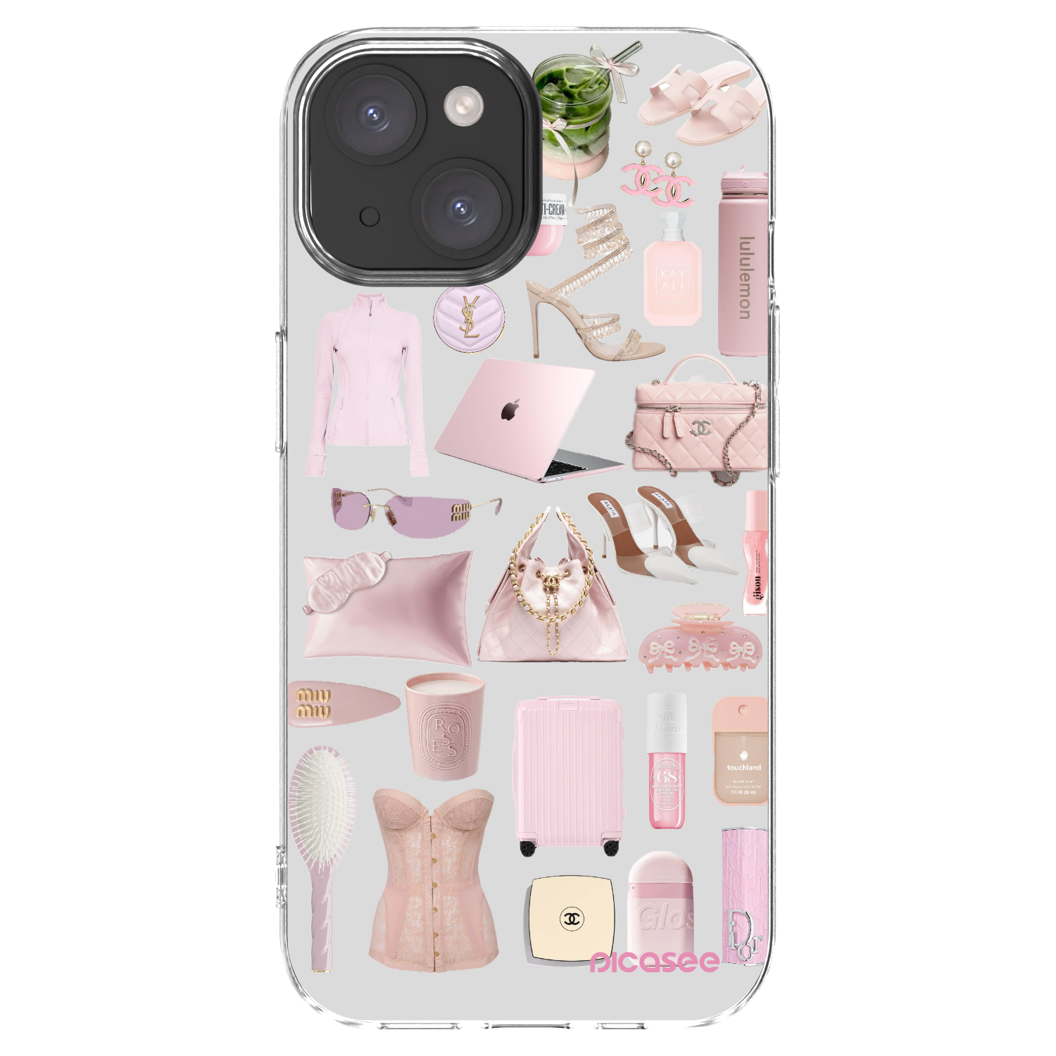 Picasee silikonový průhledný obal pro Apple iPhone 15 - Glam Babe