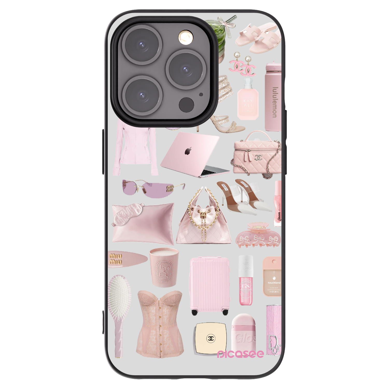 Picasee silikonový černý obal pro Apple iPhone 15 Pro - Glam Babe