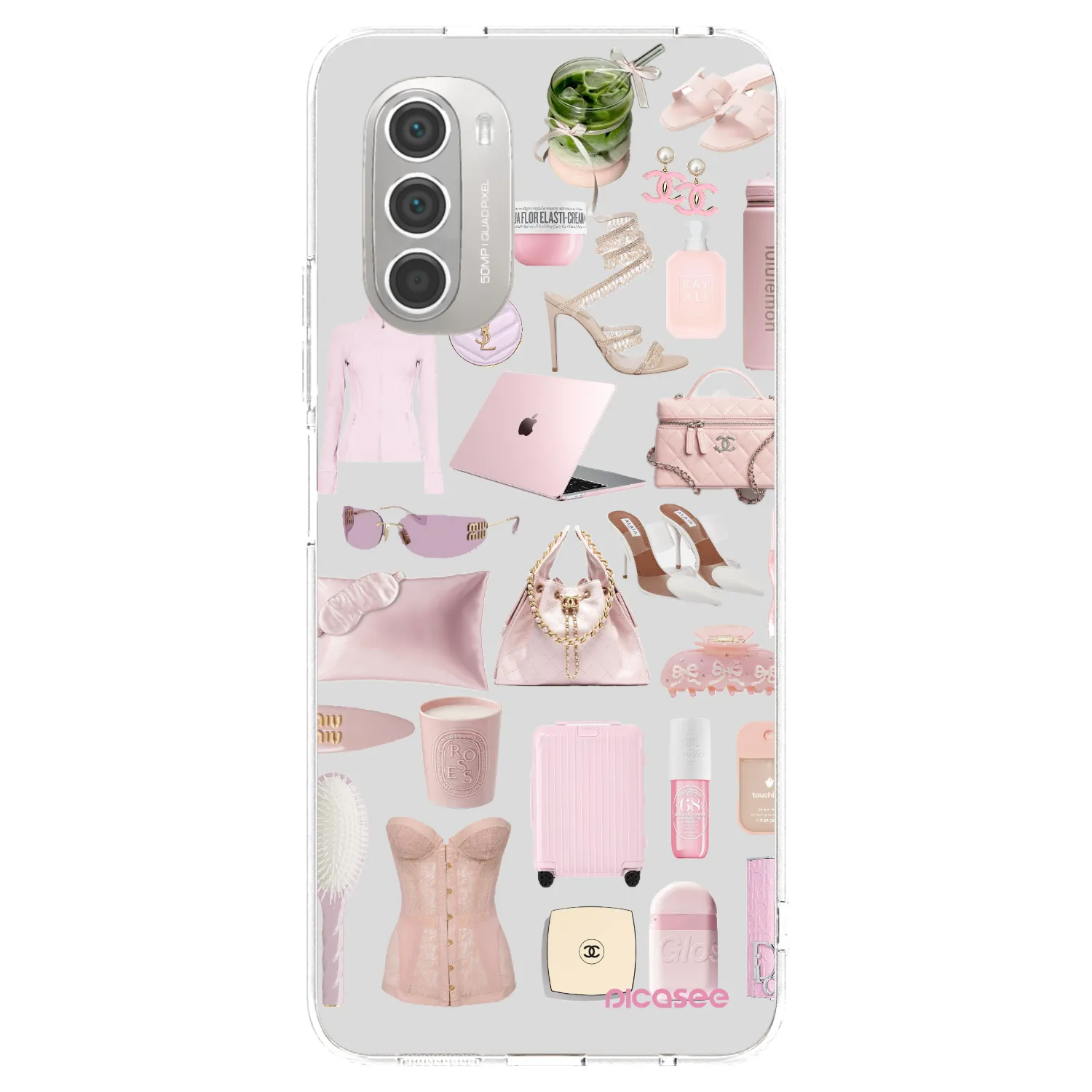 Picasee silikonový průhledný obal pro Motorola Moto G51 - Glam Babe