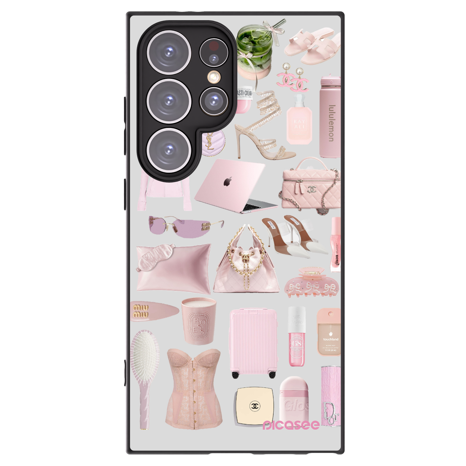 Picasee silikonový černý obal pro Samsung Galaxy S24 Ultra S928B 5G - Glam Babe