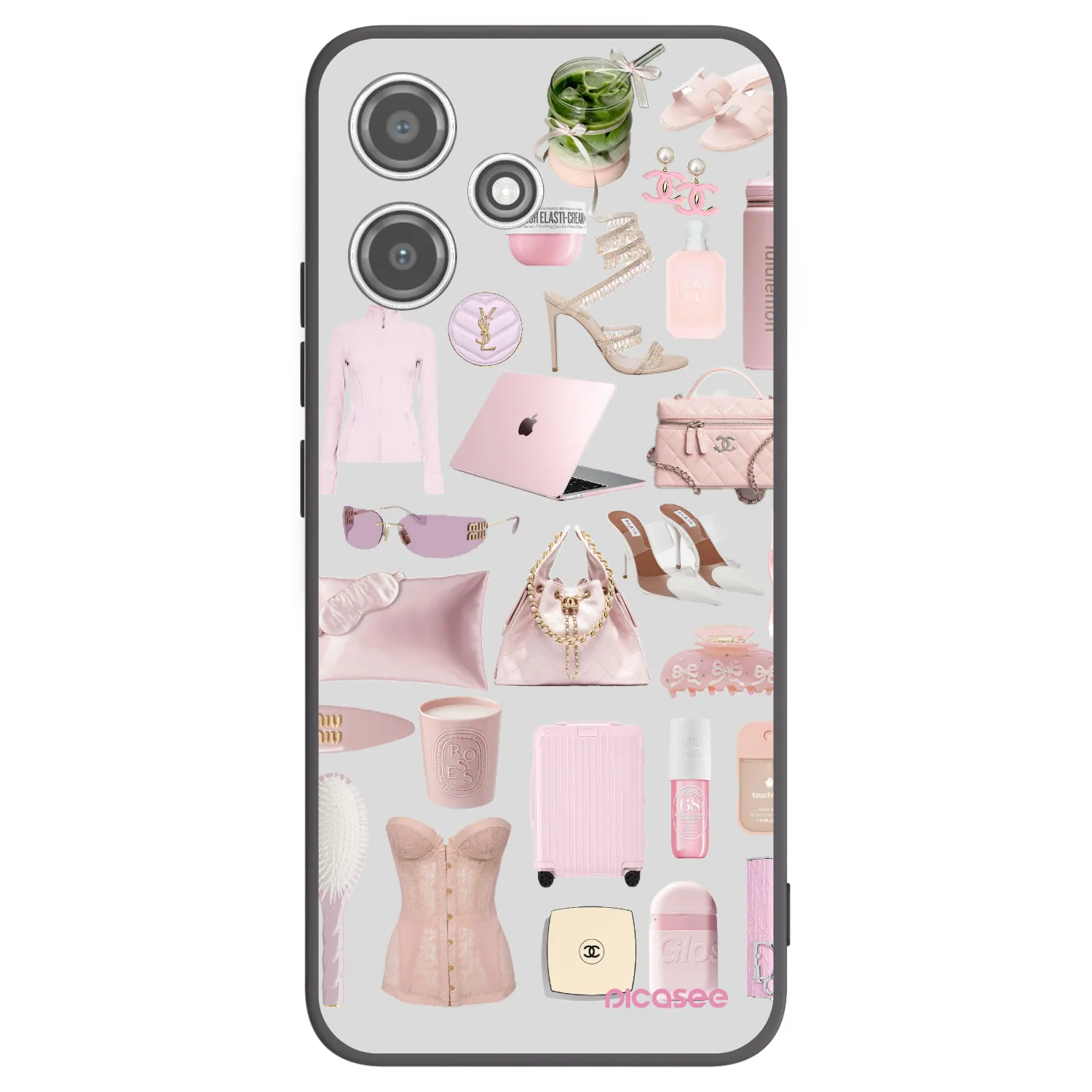 Picasee silikonový černý obal pro Xiaomi Redmi 12 5G - Glam Babe