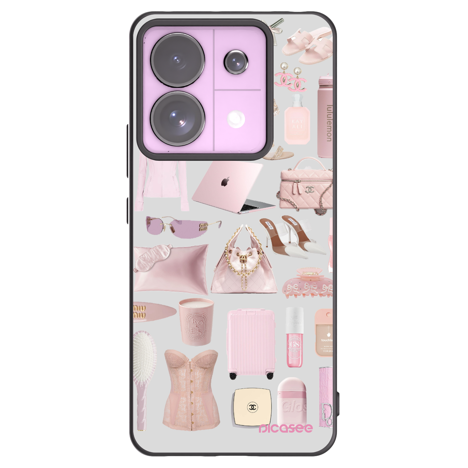 Picasee silikonový černý obal pro Xiaomi Redmi Note 13 Pro 5G - Glam Babe