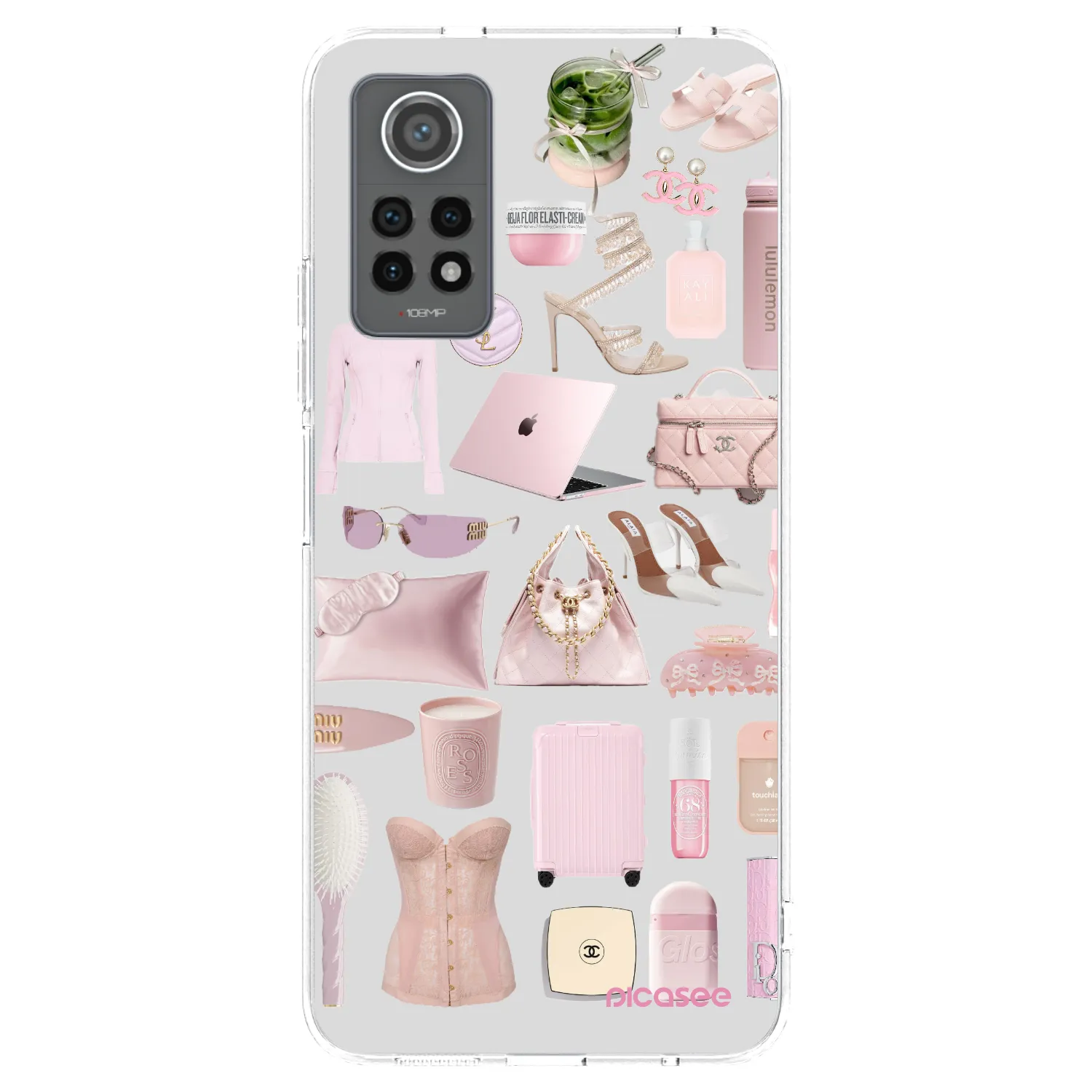 Picasee silikonový průhledný obal pro Xiaomi Redmi Note 12 Pro 4G - Glam Babe