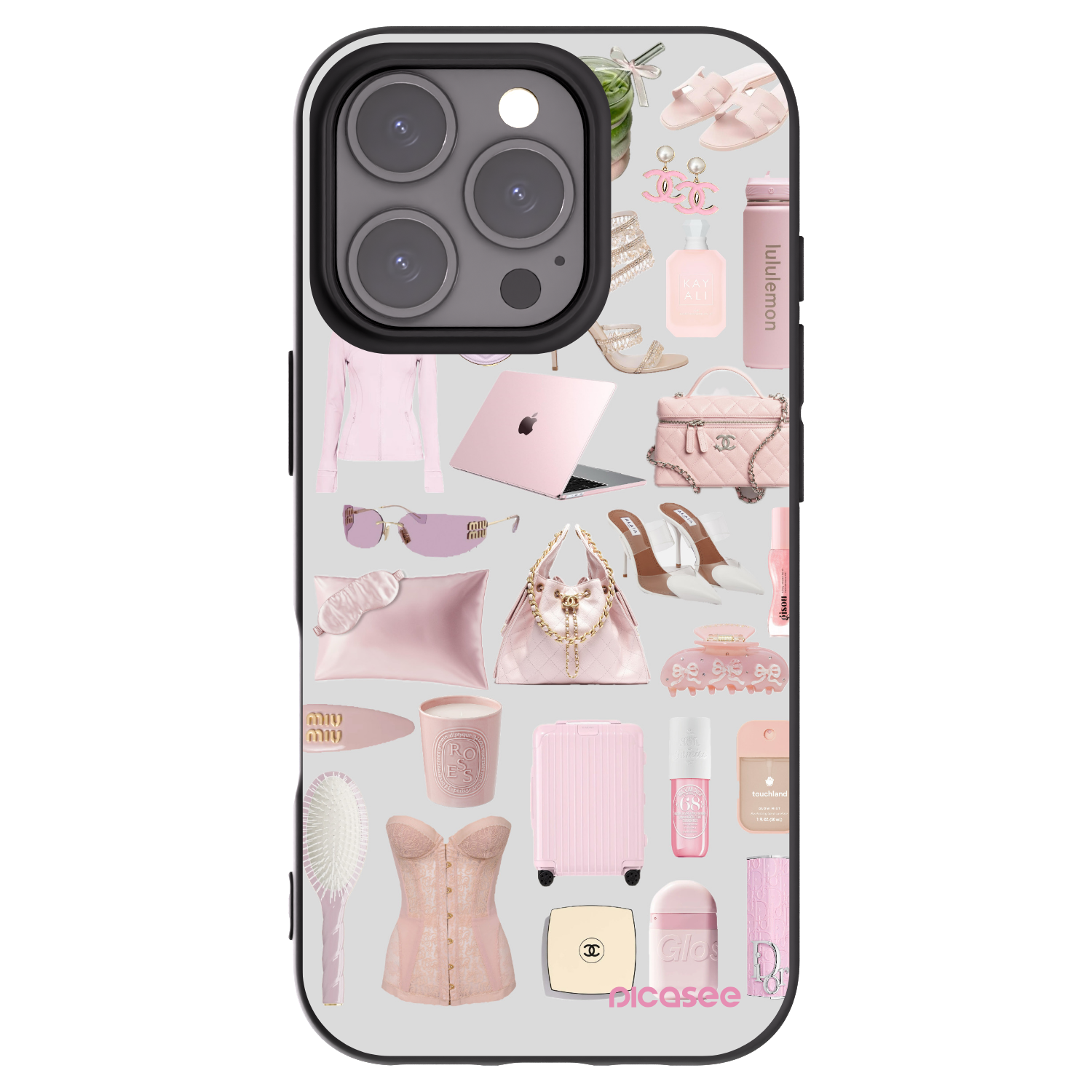 Picasee silikonový černý obal pro Apple iPhone 16 Pro - Glam Babe