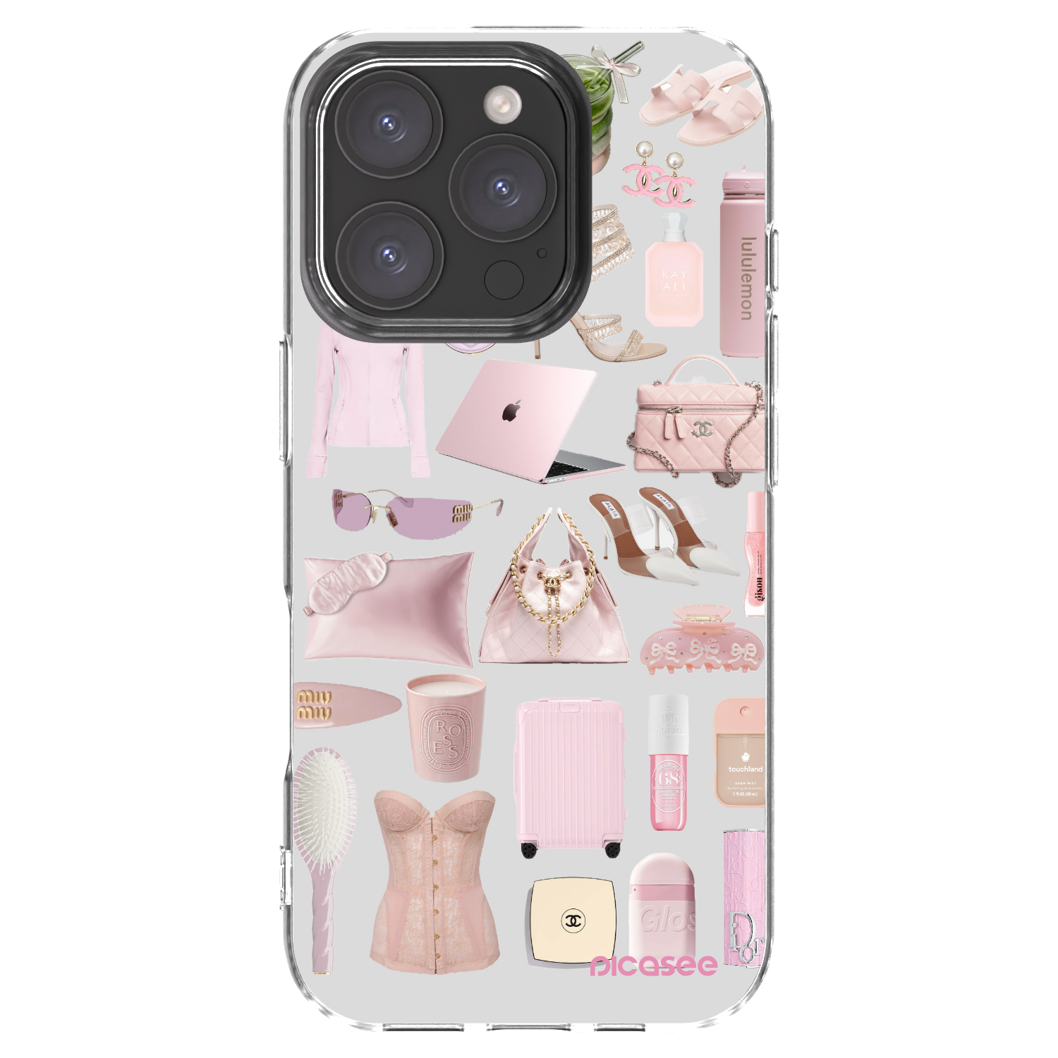 Picasee silikonový průhledný obal pro Apple iPhone 16 Pro - Glam Babe