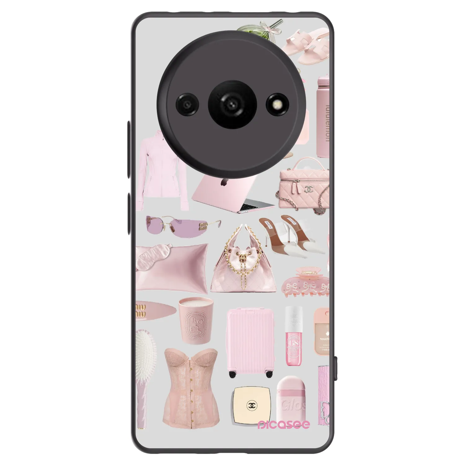 Picasee silikonový černý obal pro Xiaomi Redmi A3 - Glam Babe