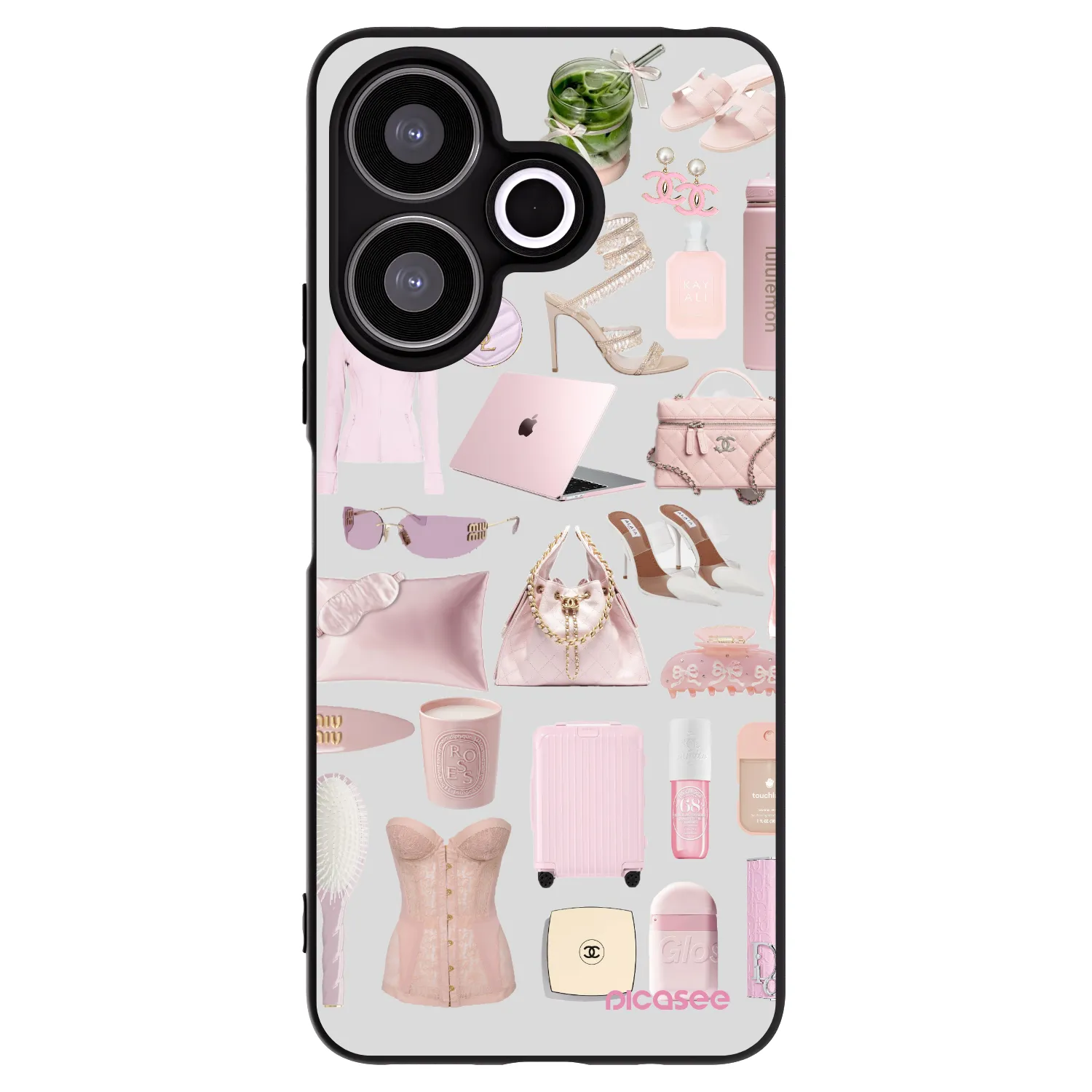 Picasee silikonový černý obal pro Xiaomi Redmi 13 4G - Glam Babe