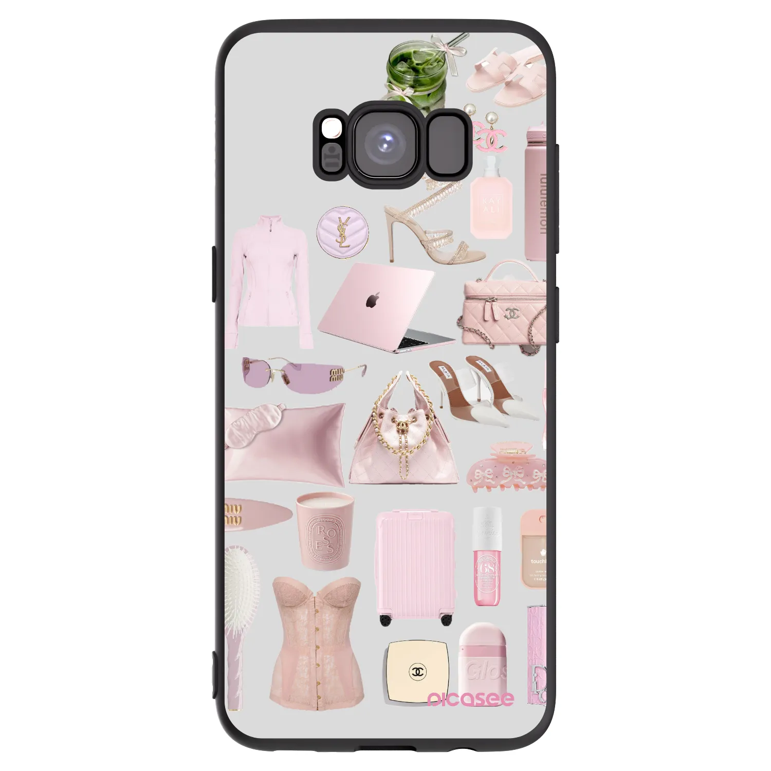 Picasee silikonový černý obal pro Samsung Galaxy S8 G950F - Glam Babe
