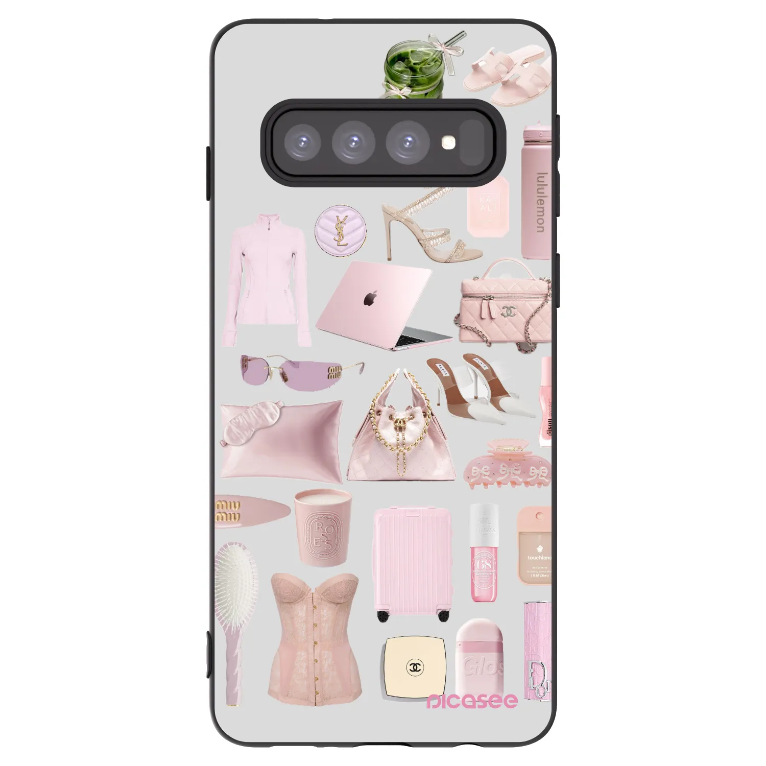Picasee silikonový černý obal pro Samsung Galaxy S10 G973 - Glam Babe