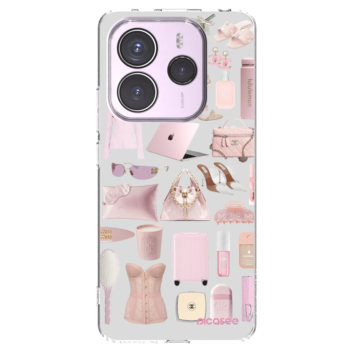 Picasee silikonový průhledný obal pro Xiaomi Redmi Note 14 5G - Glam Babe