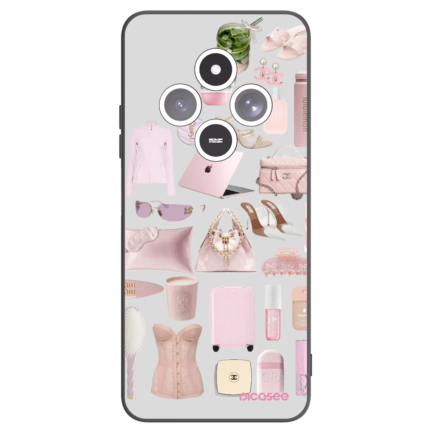 Picasee silikonový černý obal pro Xiaomi Redmi 14C - Glam Babe