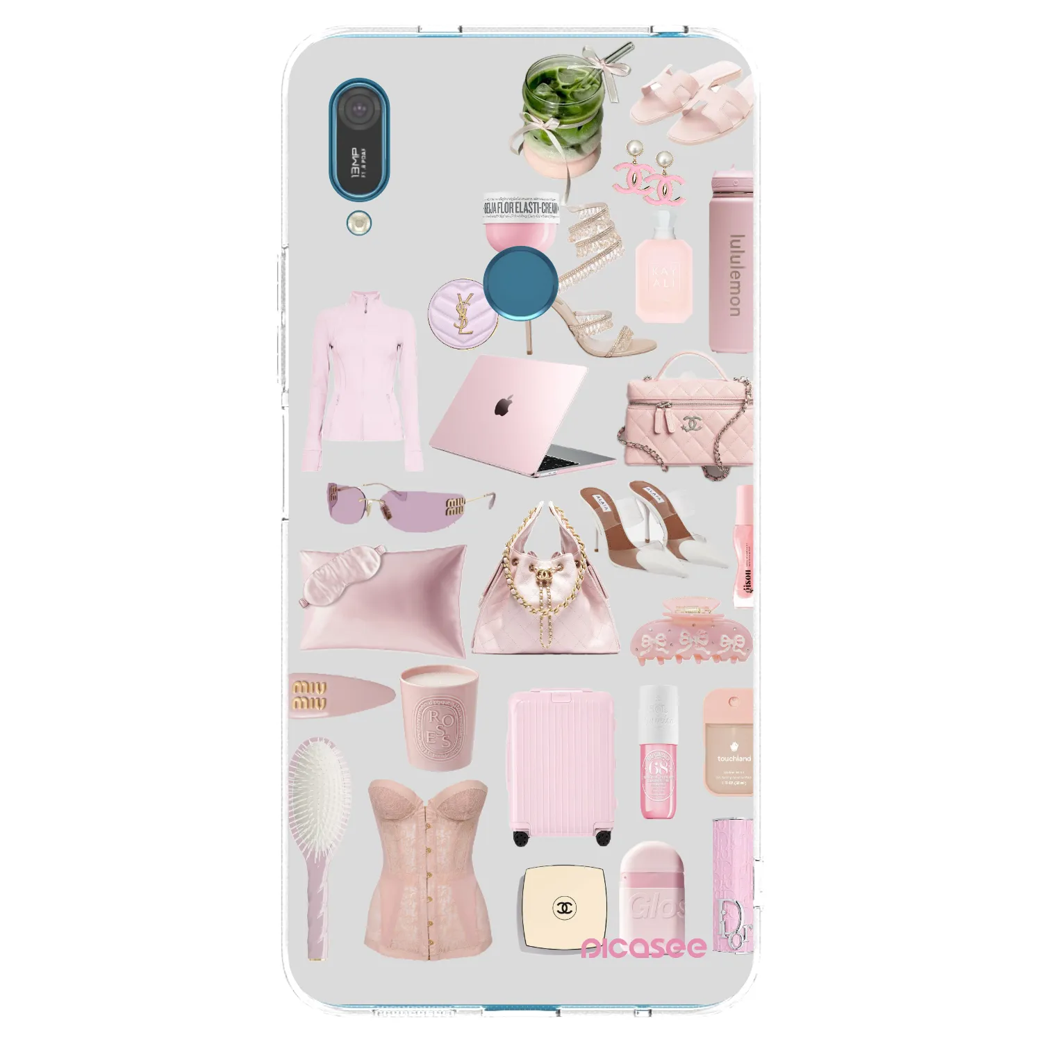 Picasee silikonový průhledný obal pro Huawei Y7 2019 - Glam Babe