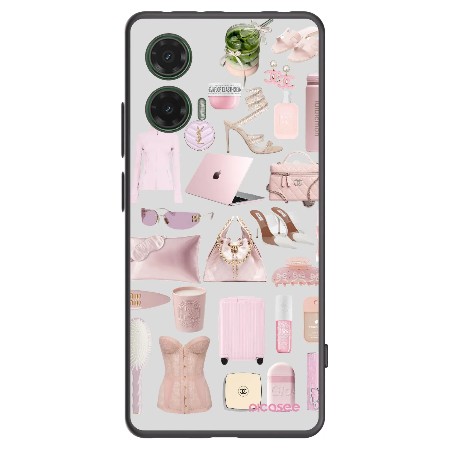 Picasee silikonový černý obal pro Motorola Moto G35 5G - Glam Babe